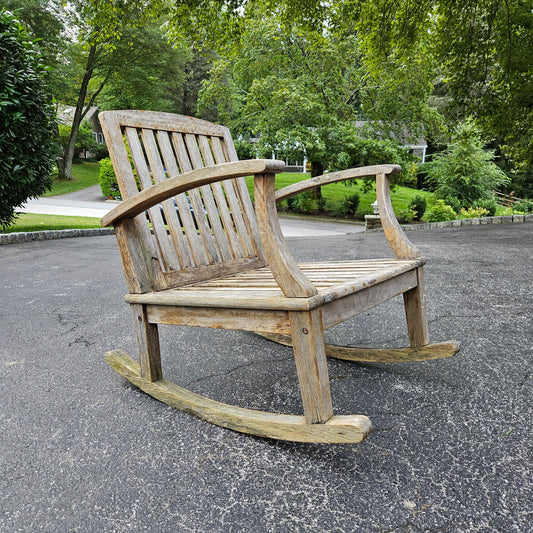Teak Patio Rocking Chair