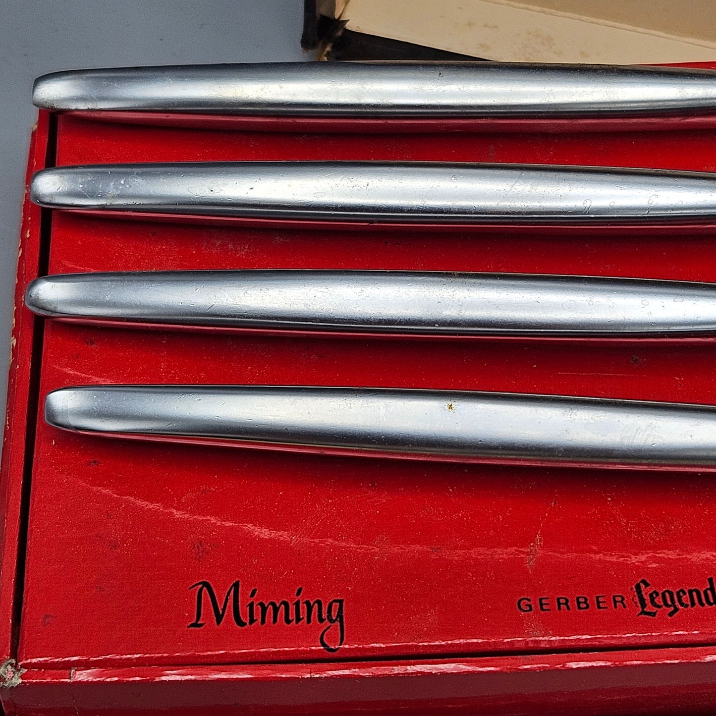 Vintage Gerber Miming Knives in Box