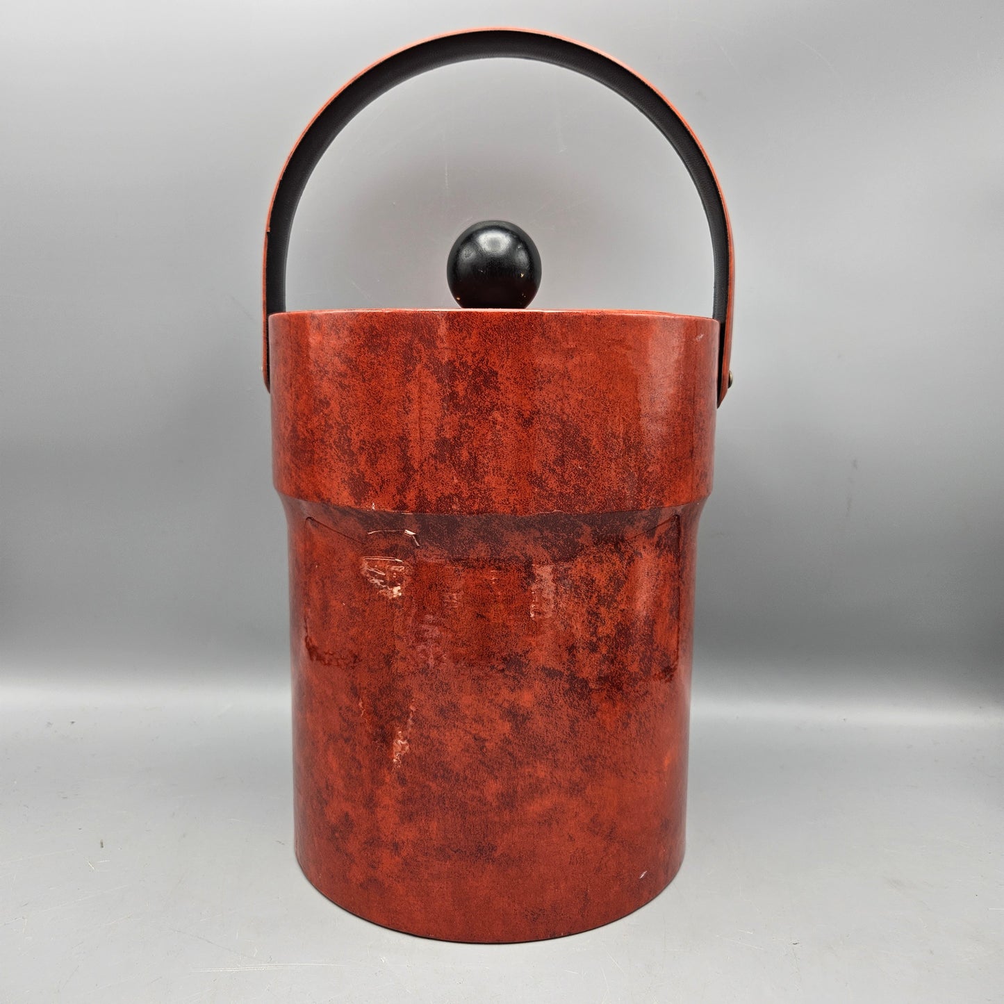 Vintage Mid Century Modern Oil Spot Ice Bucket