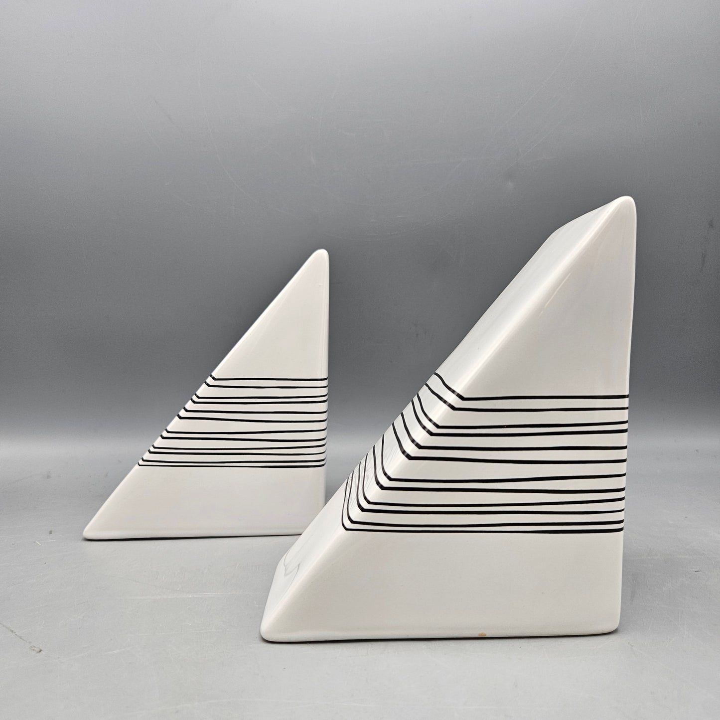 Pair of Modernist Ceramic Bookends