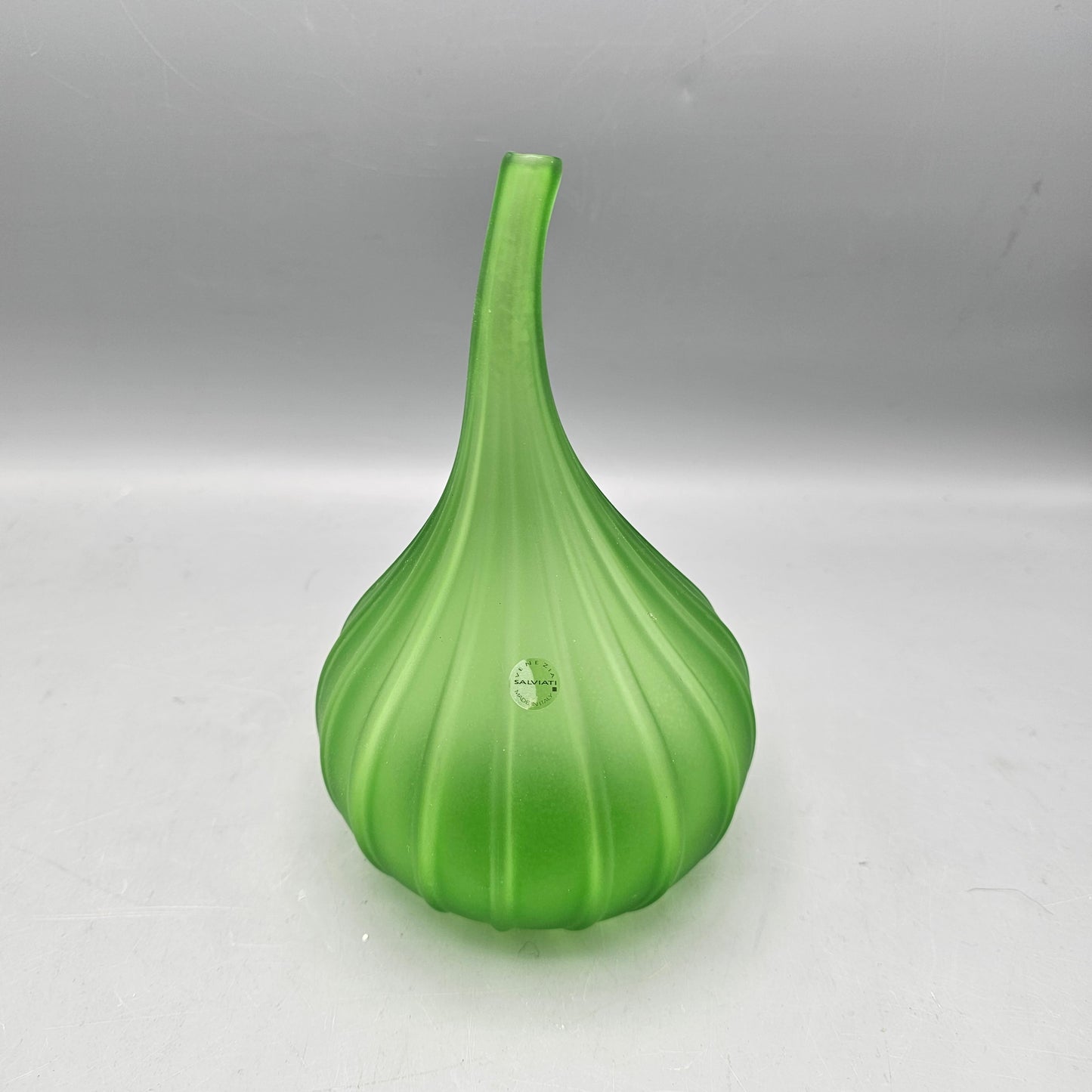 Salviati Blown Glass Drop Vase Designed by Renzo Stellon (Italian, born 1943