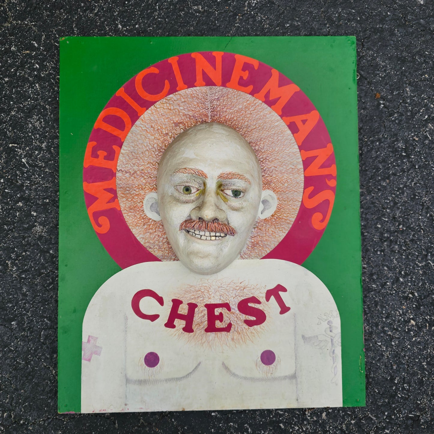 "Medicineman's Chest" Pop Art Mixed Media