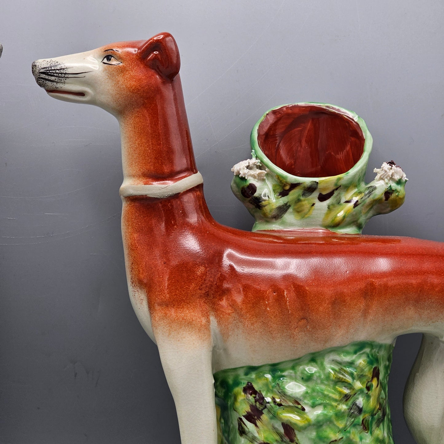 Decorator Dog Staffordshire Spill Vases