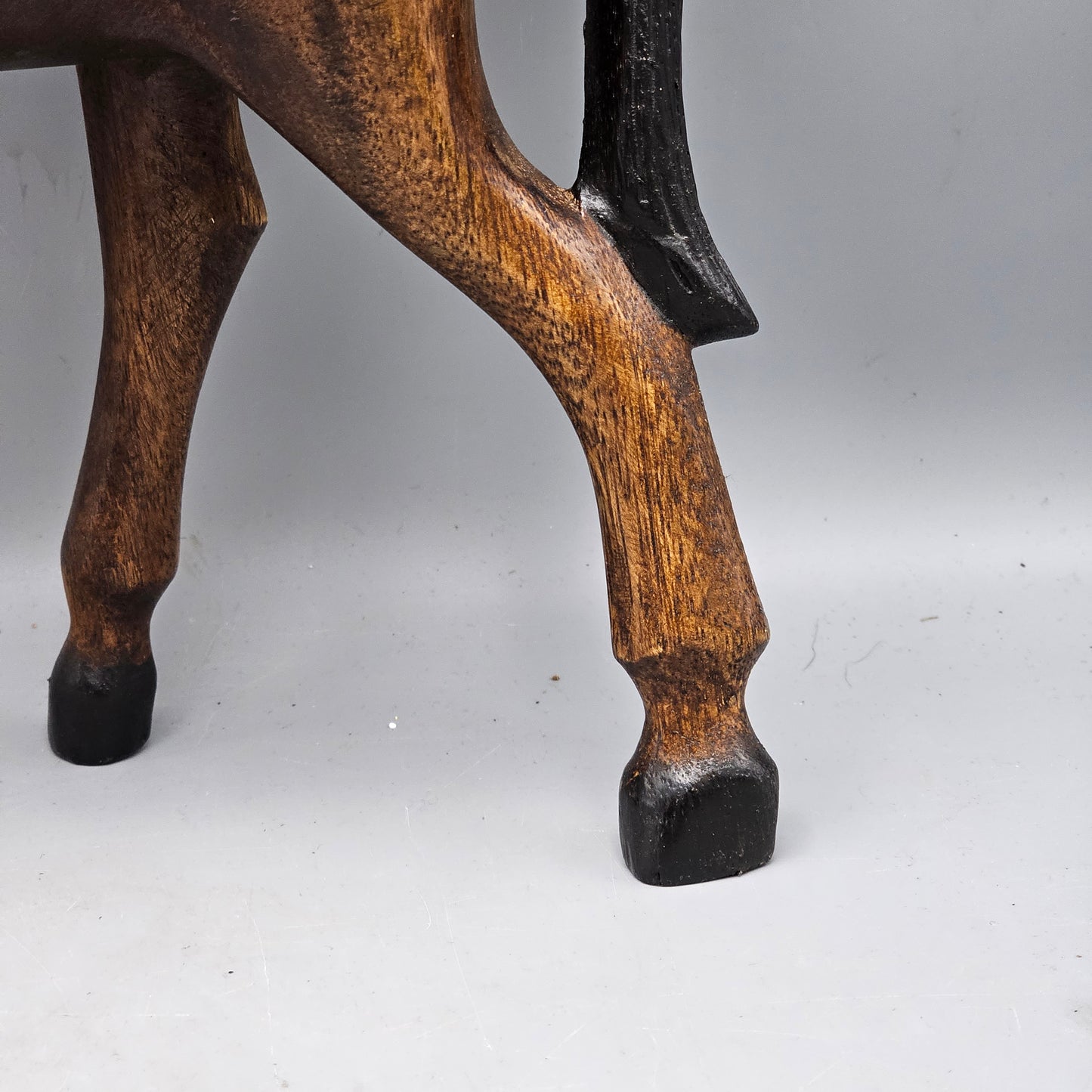 Hand Carved Solid Wooden Horse