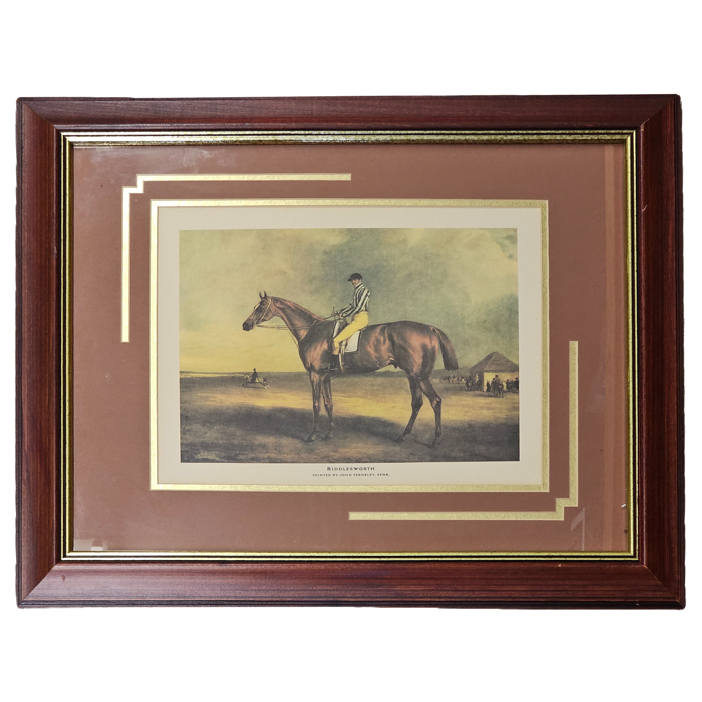 Vintage Horse Rider Equestrian Artwork "Riddlesworth" by John Fernelley