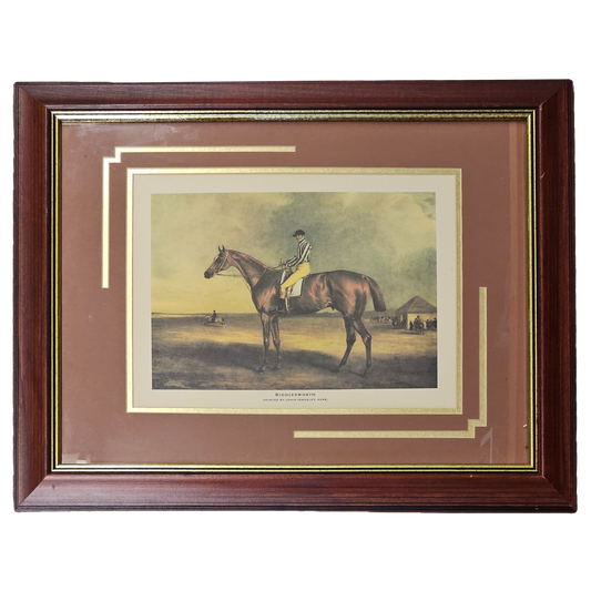 Vintage Horse Rider Equestrian Artwork "Riddlesworth" by John Fernelley