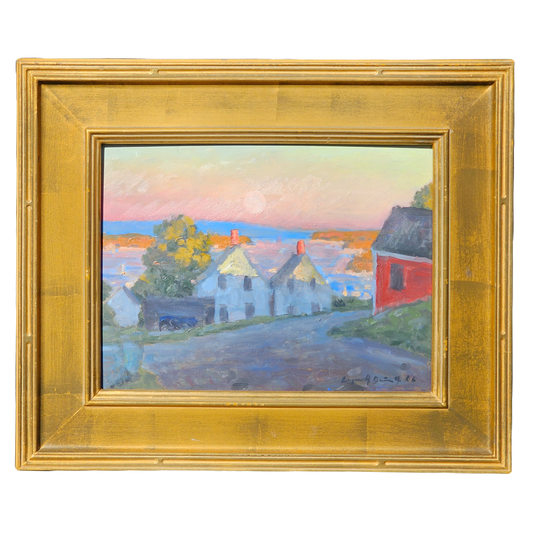 Beautiful Vintage Painting by Eugene Quinn "Summer Light" Rockport, MA Oil on Panel