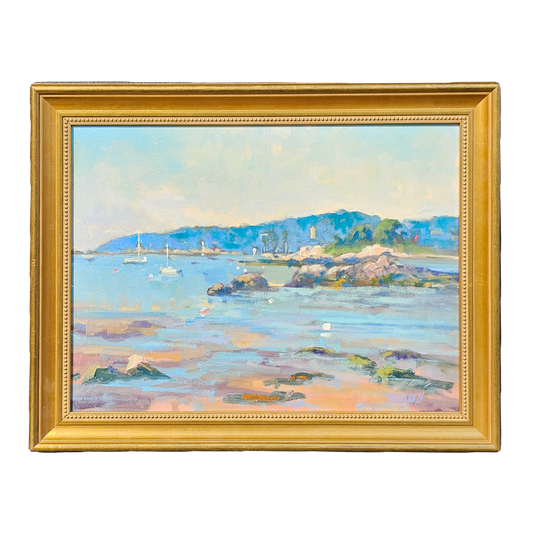 "Wonson Cove - Ten Pound Island Gloucester Harbor, Gloucester, MA" by Barry Marshall Oil Painting on Canvas