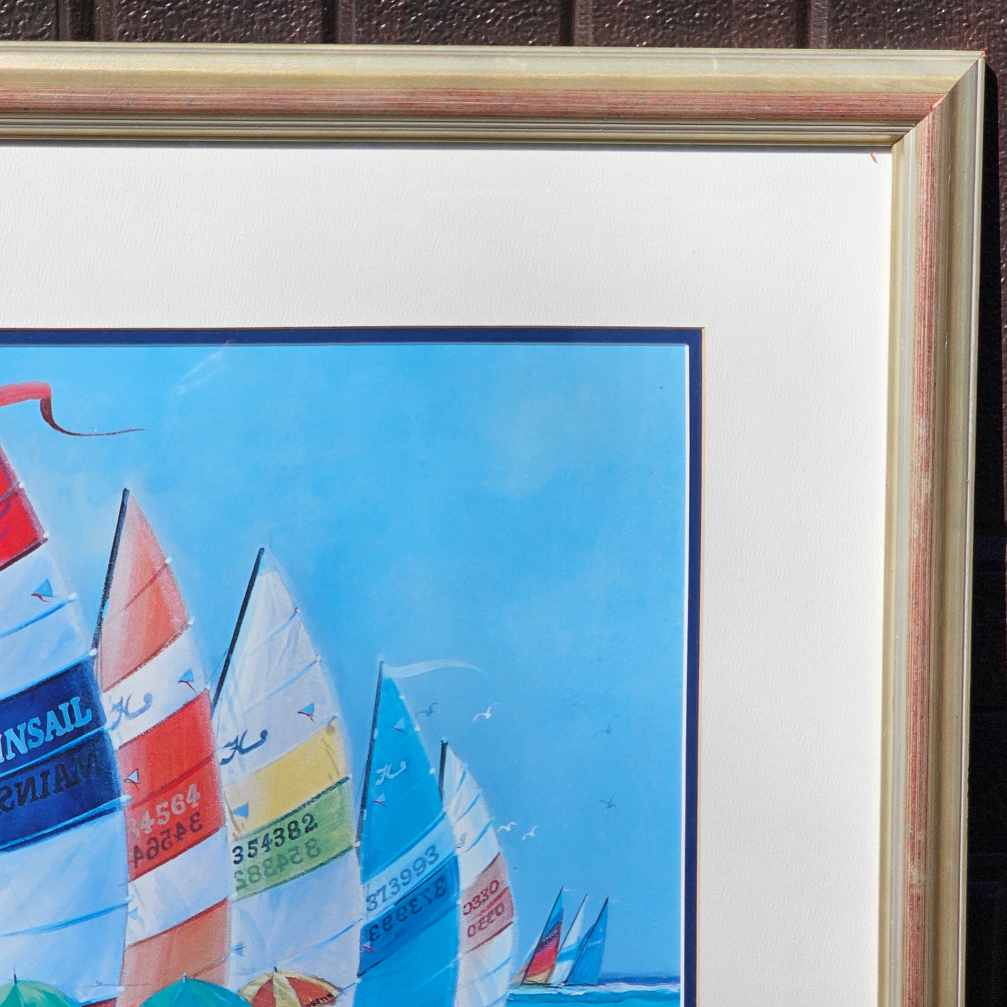 Richard E. Williams Artwork with Sailboats - Limited Edition Lithograph