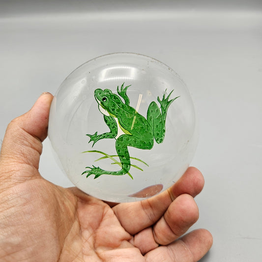 Frog Glass Paperweight