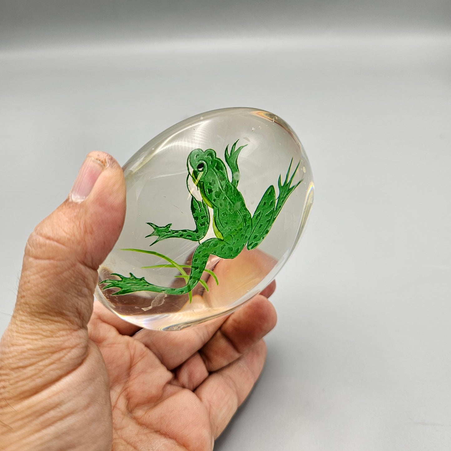 Frog Glass Paperweight