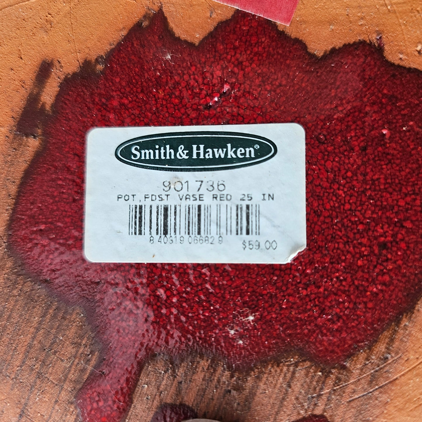 Smith & Hawkins Red Pedestal Planter Urn