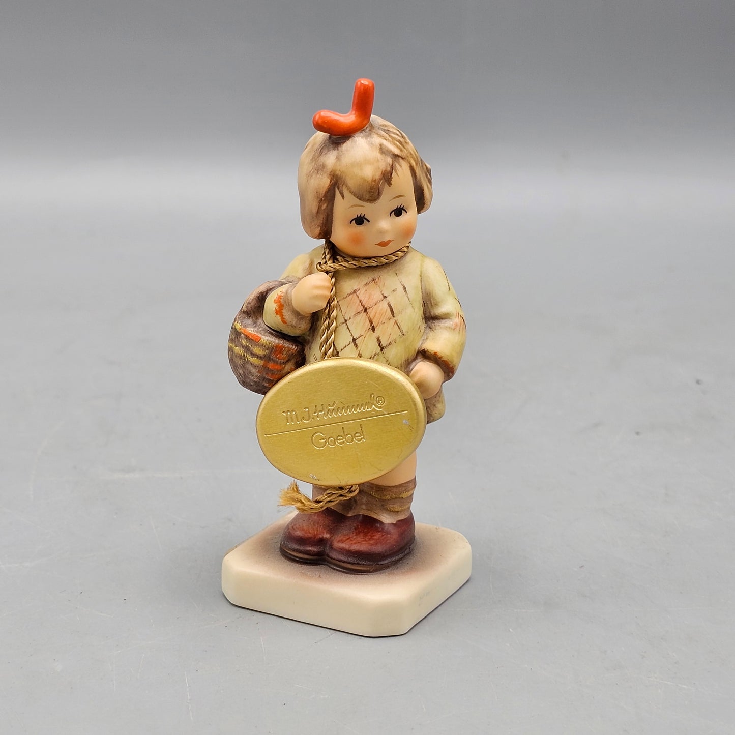 Vintage Hummel Goebel Figurine "I Brought You A Gift" MI Hummel Club with Tag