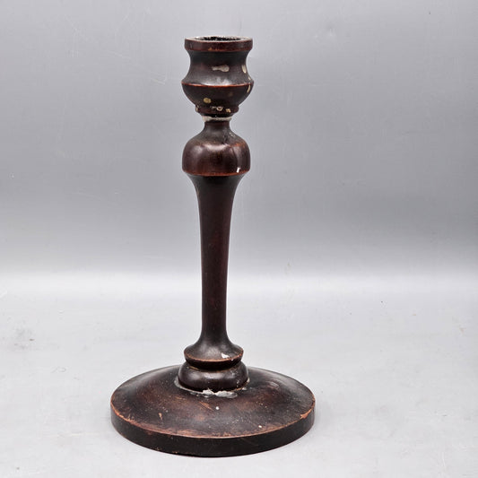 Single Antique Candlestick 9"