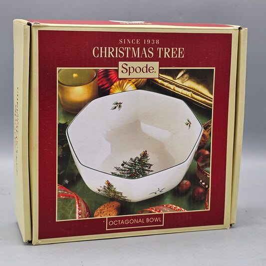Spode Christmas Tree 8" Octagonal Bowl