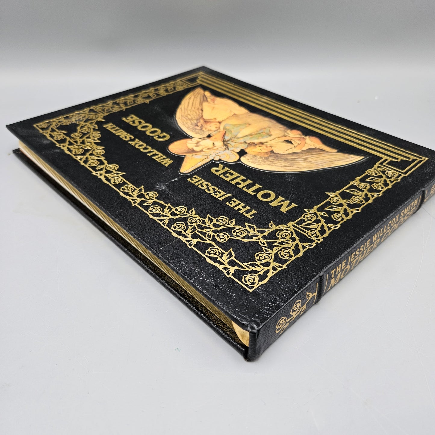 Book: 1991 Leather-bound Easton Press Mother Goose by Jessie Wilcox Smith