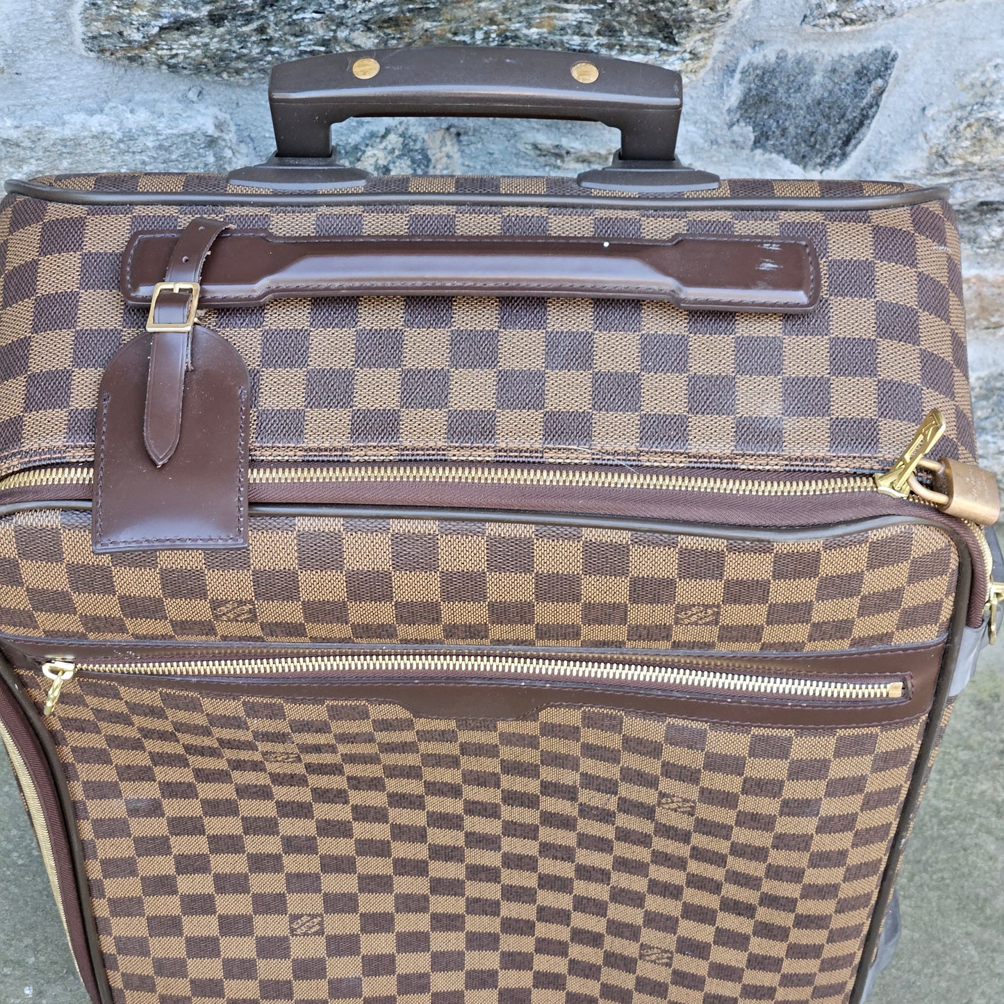 Authentic Louis Vuitton Brown Damier Ebene Pegase Luggage