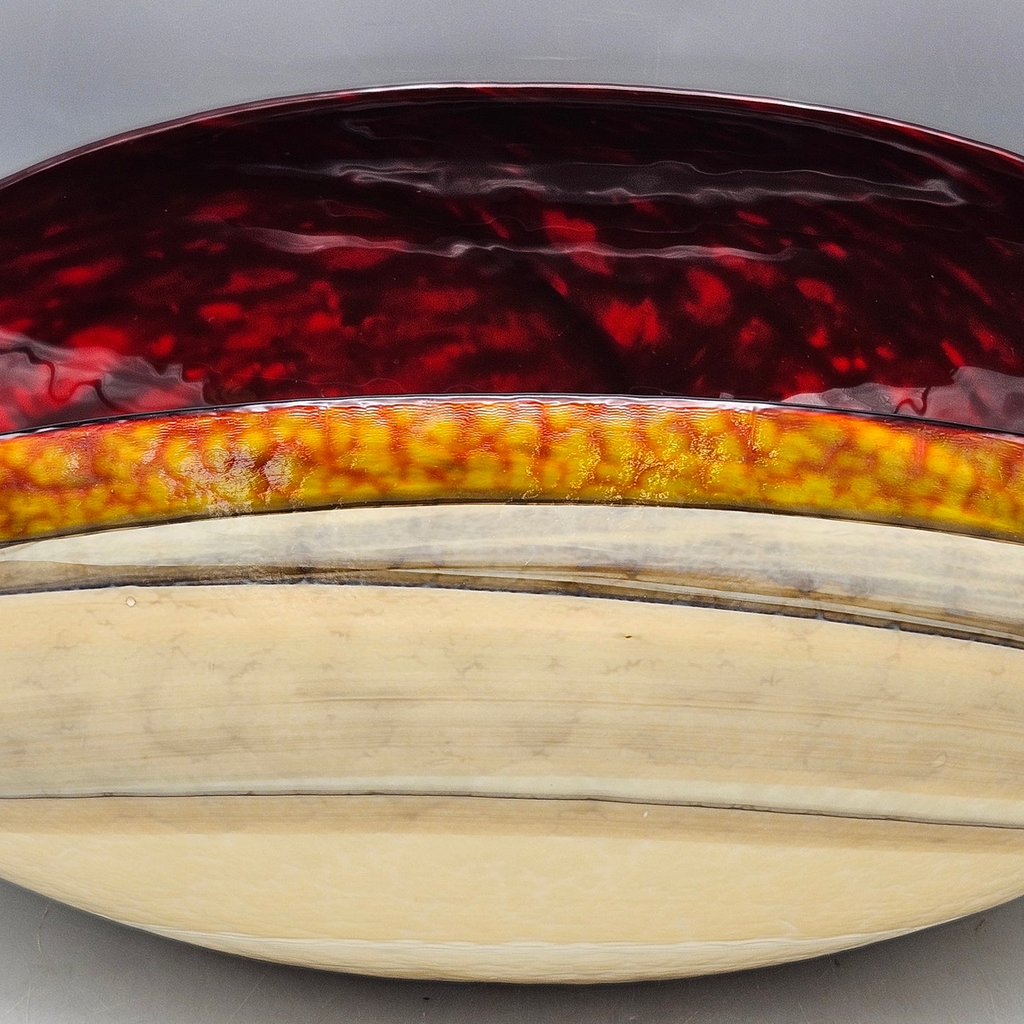 Beautiful Italian Murano Oval Glass Bowl