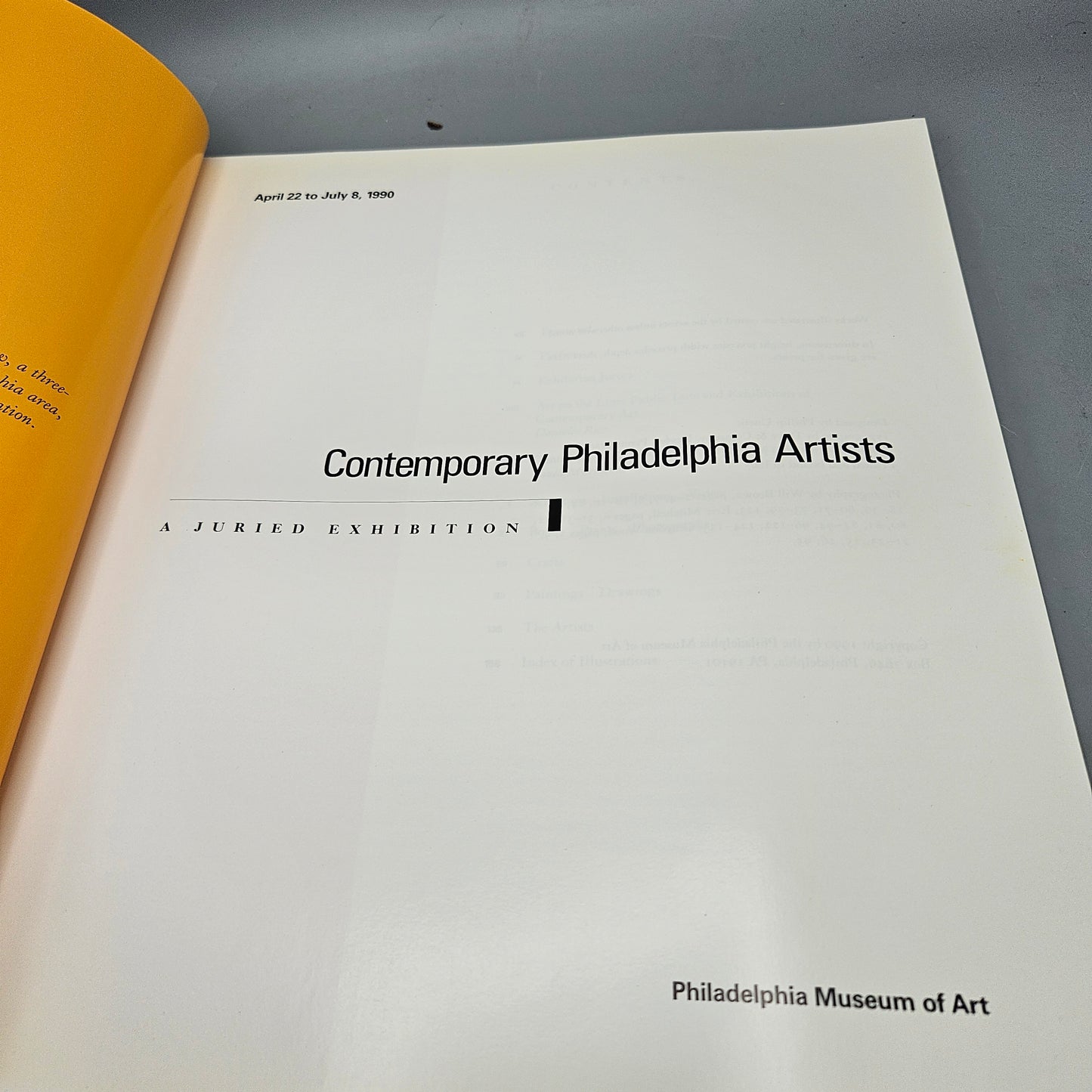 Book: Contemporary Philadelphia Artists: A Juried Exhibition Paperback – January 1, 1990