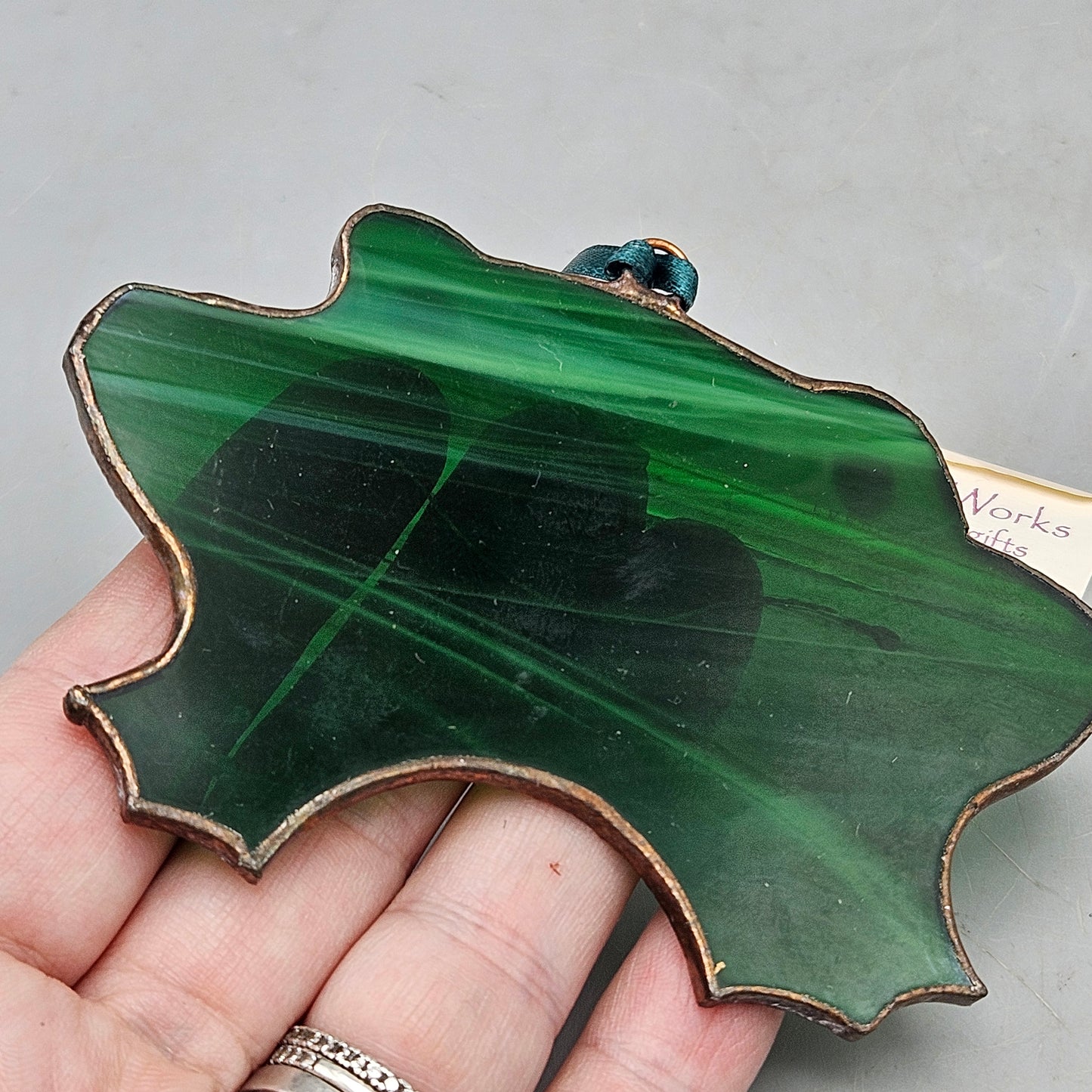 Studio Works Glass Frog Ornament Luck, WI