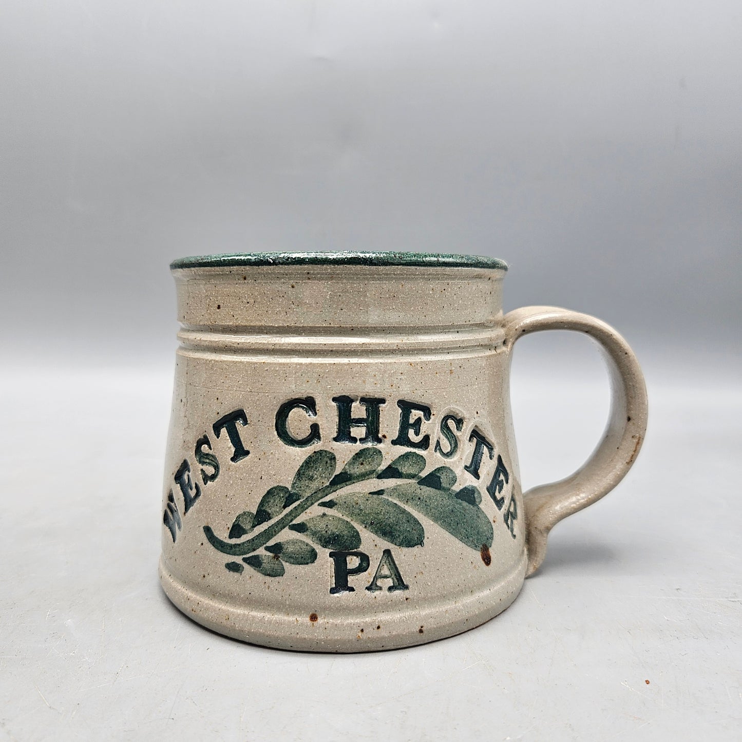 Signed Chester County Stoneware Mug