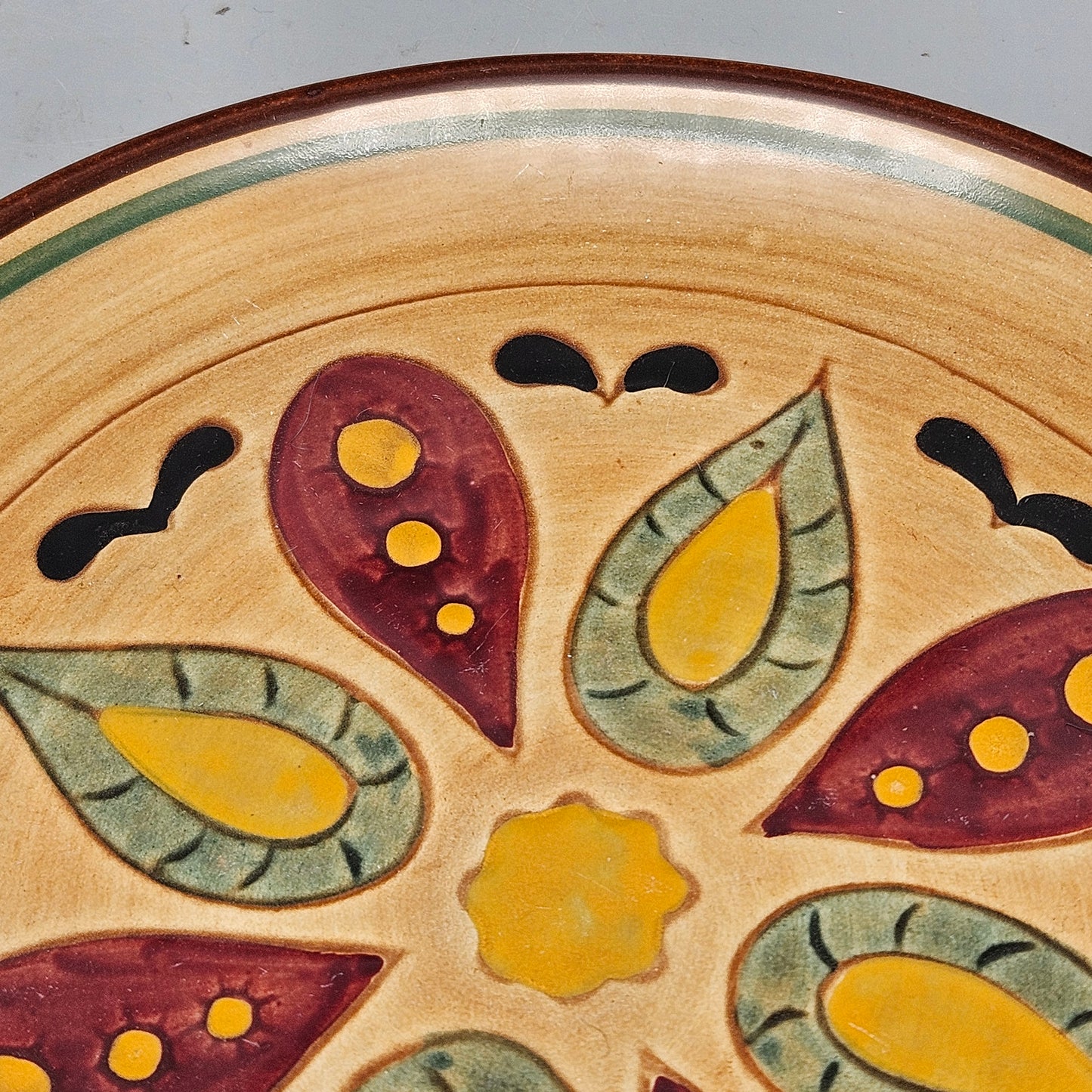 Vintage Pennsbury Folk Art Pottery Plate