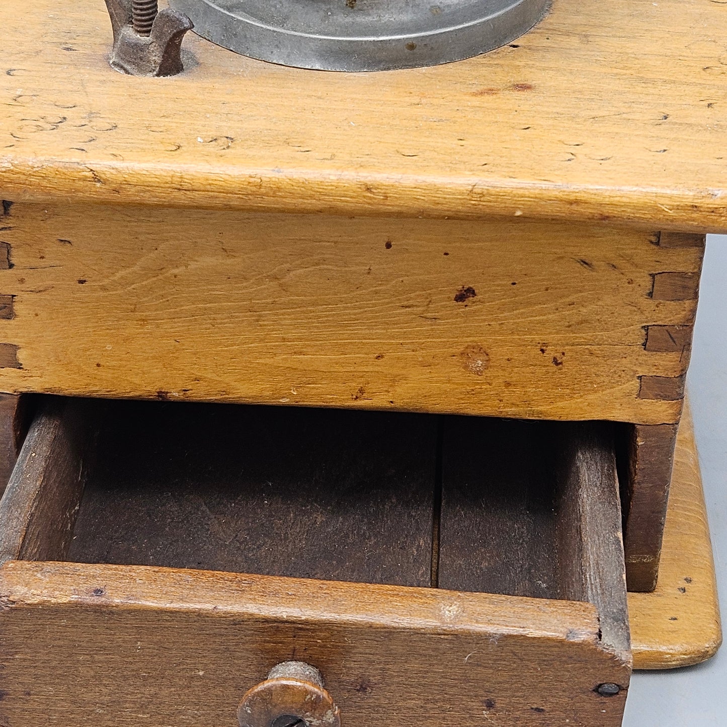 Antique Wooden Coffee Mill
