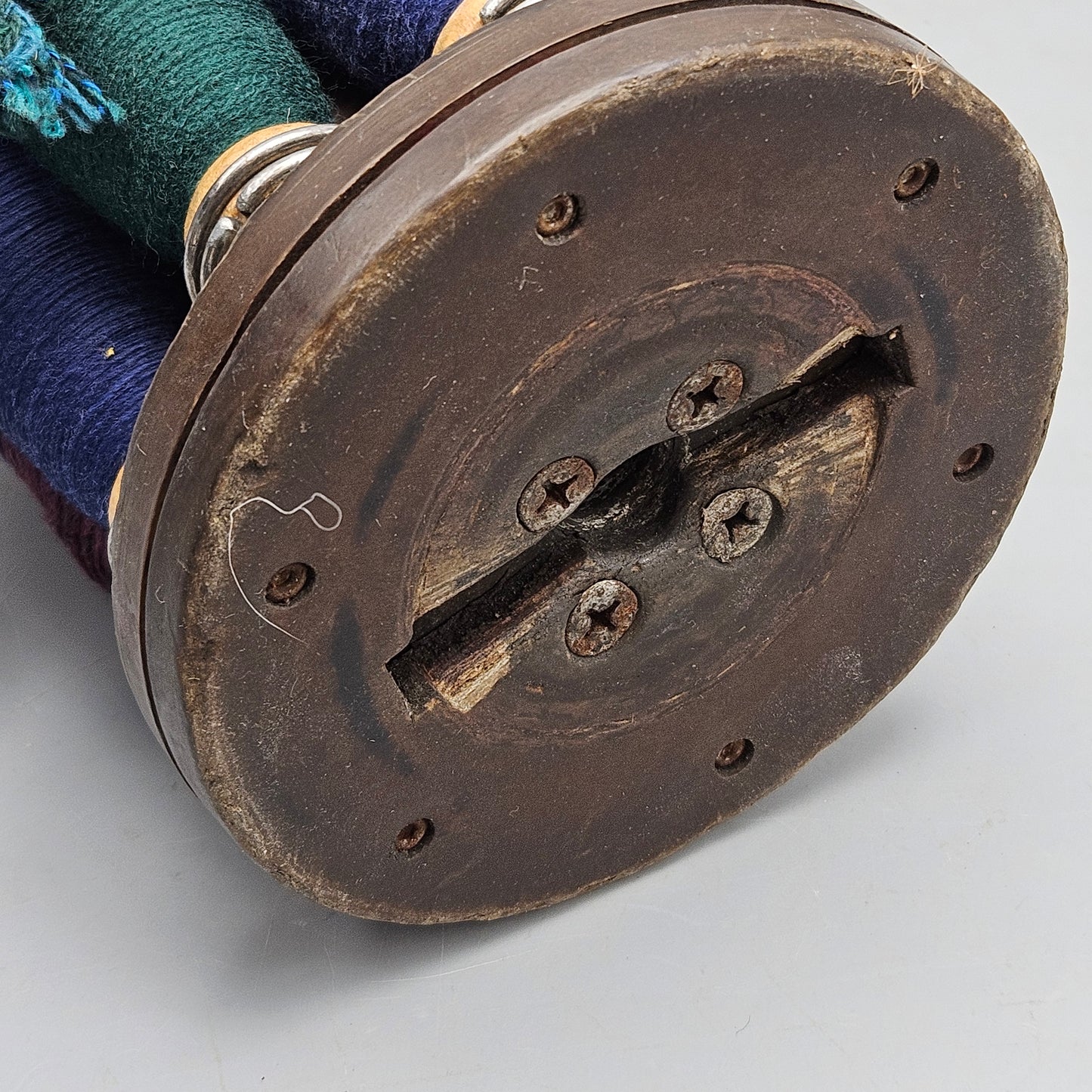 Vintage Spool Thread Bobbins on Holder LHP