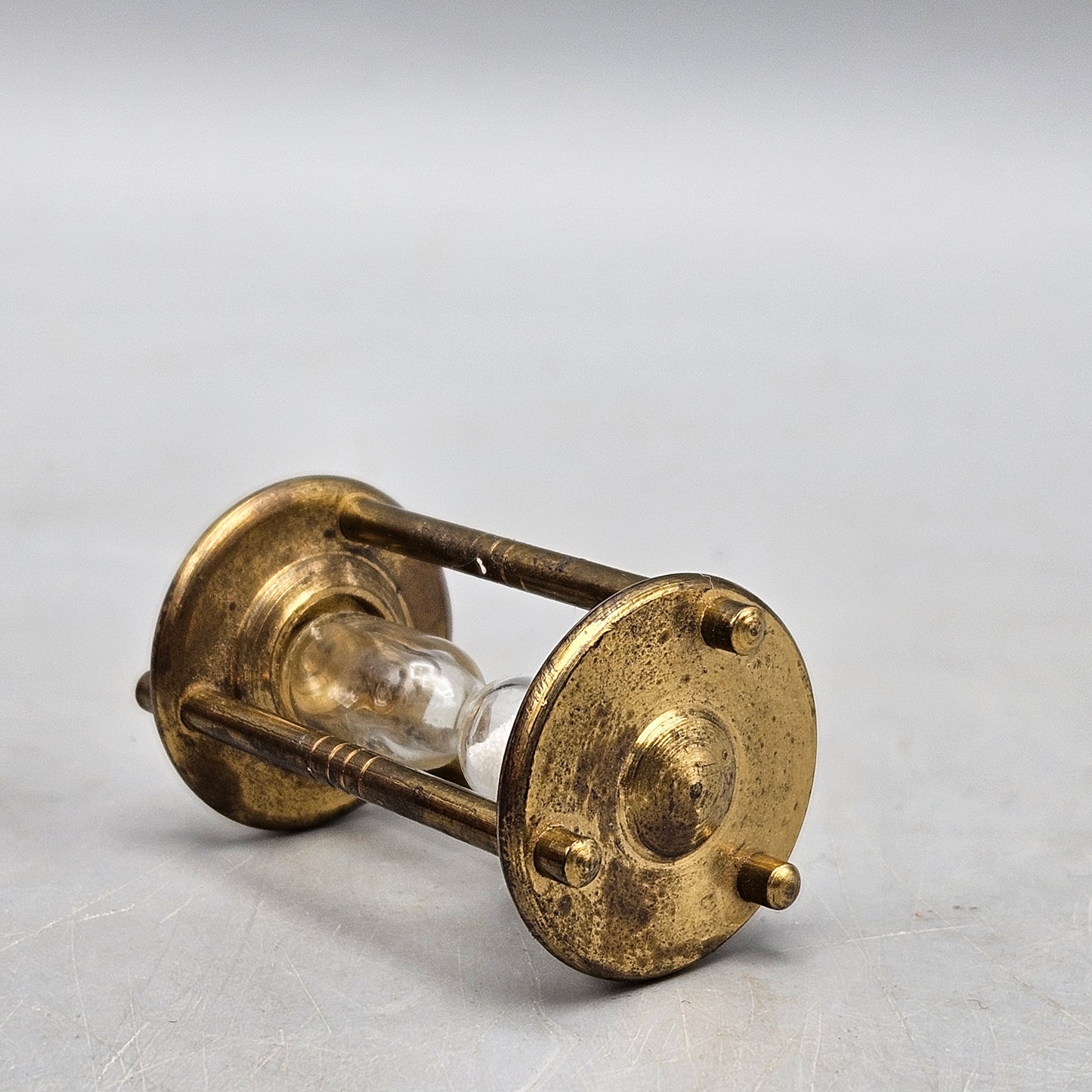 Miniature Brass Hourglass for Dollhouse
