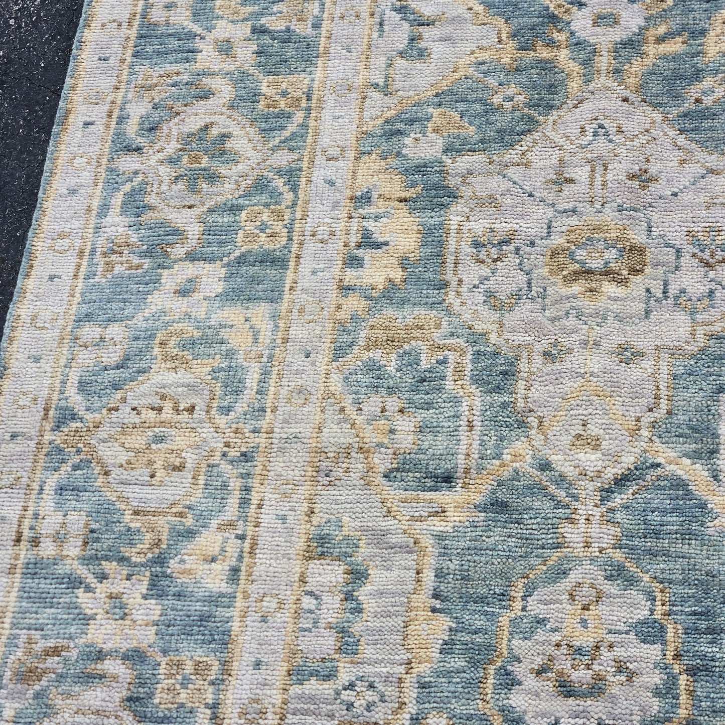 100% Wool Hand Knotted Beautiful Multi Colored Room Size Rug / Carpet - 7' 11" x 10'
