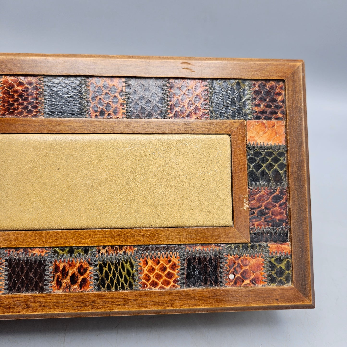 MCM Italian Leather and Snakeskin Jewelry Box - Made in Italy