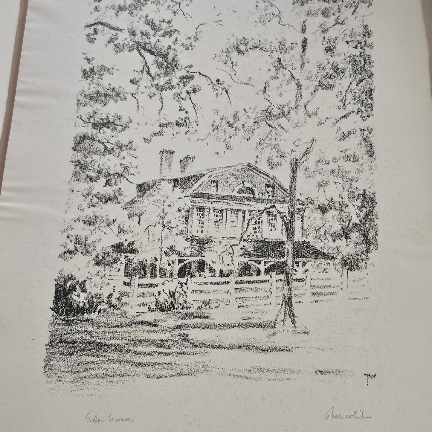Book: A Portfolio of Seven Lithographs of The Colonial Mansions in Fairmount Park by Theodore B. White