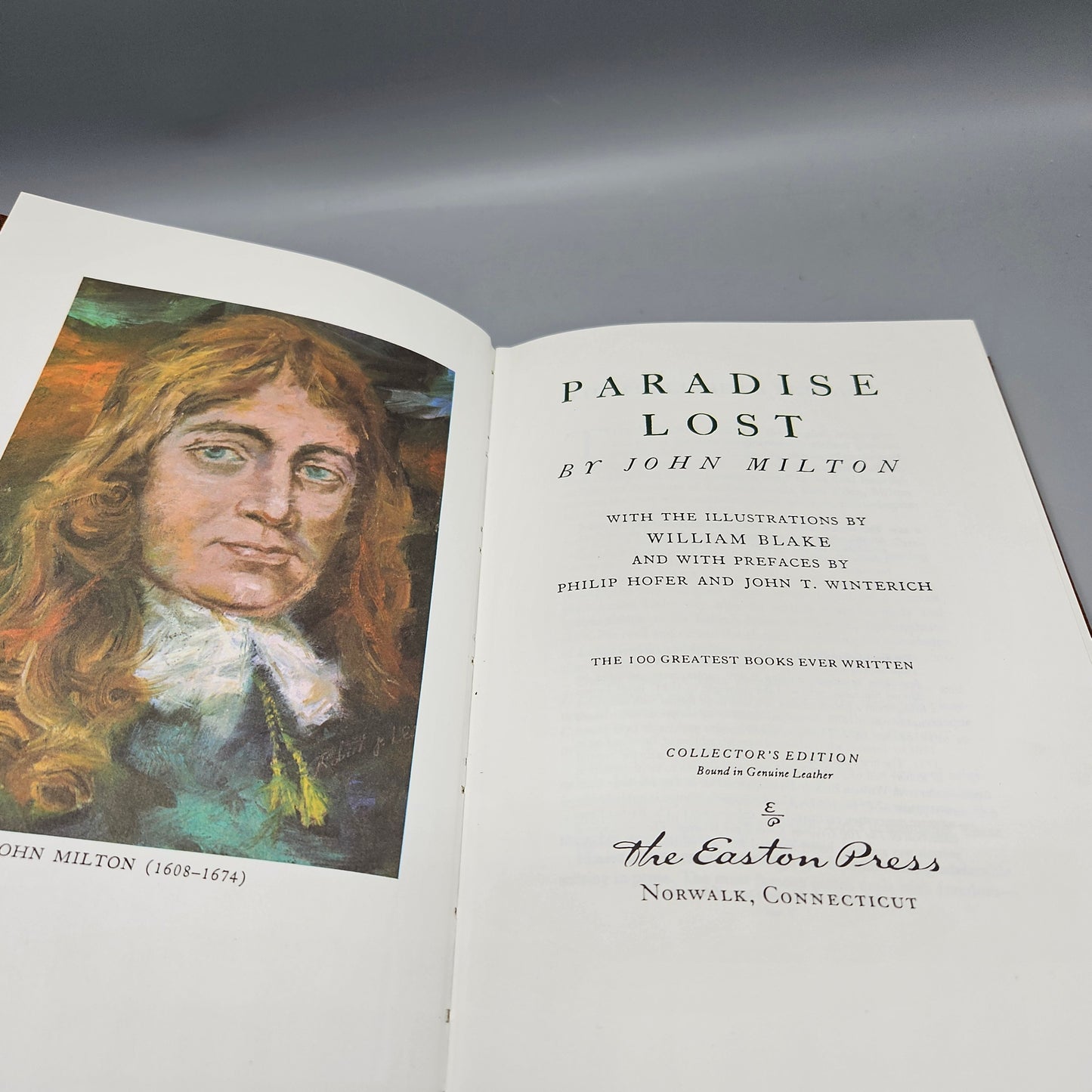Book: Easton Press Paradise Lost by John Milton