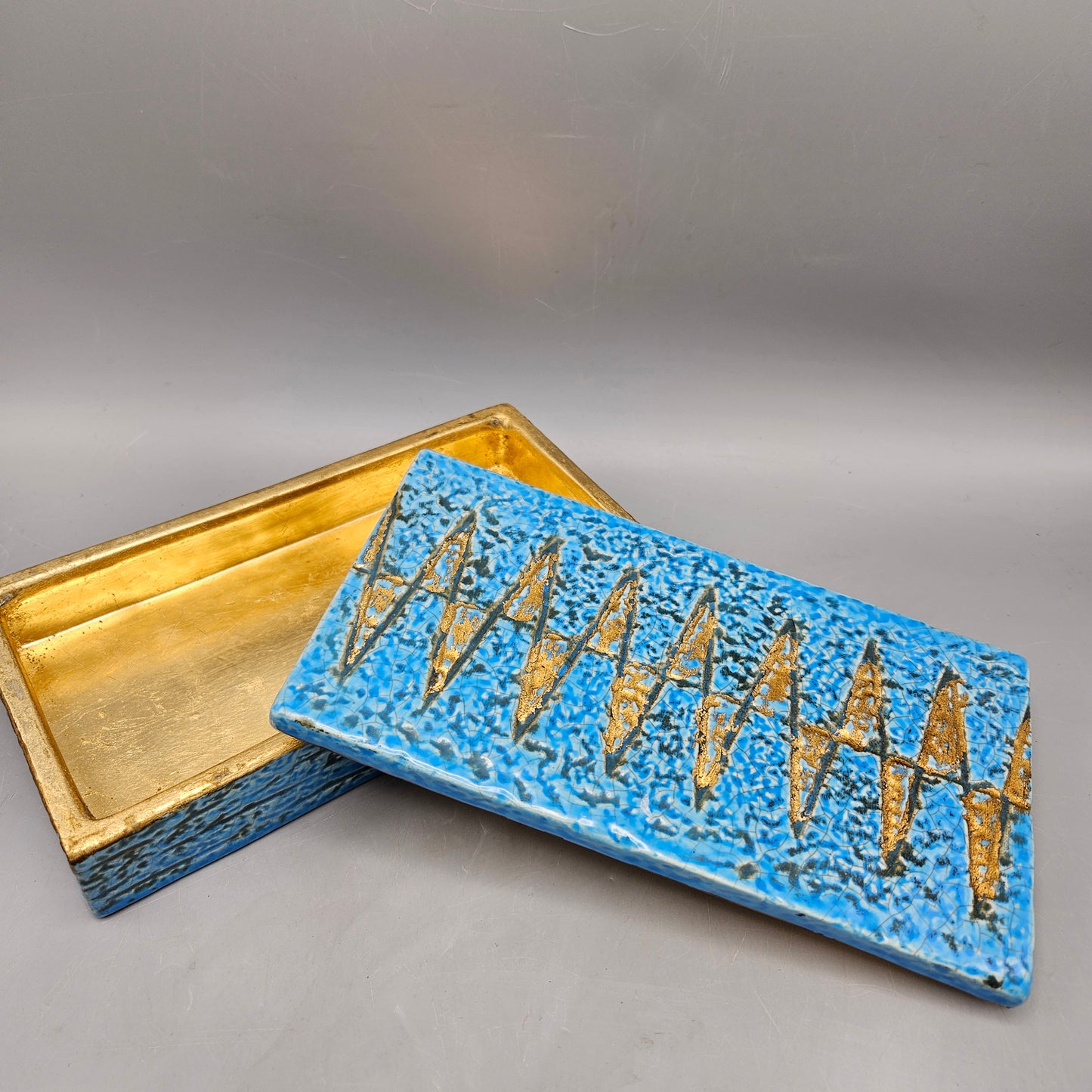 Corcovado Turquoise Rectangular Box by Tozai