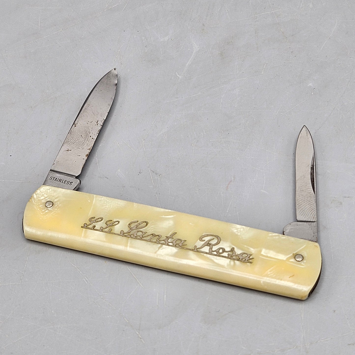 Vintage SS Santa Rosa Pocket Knife