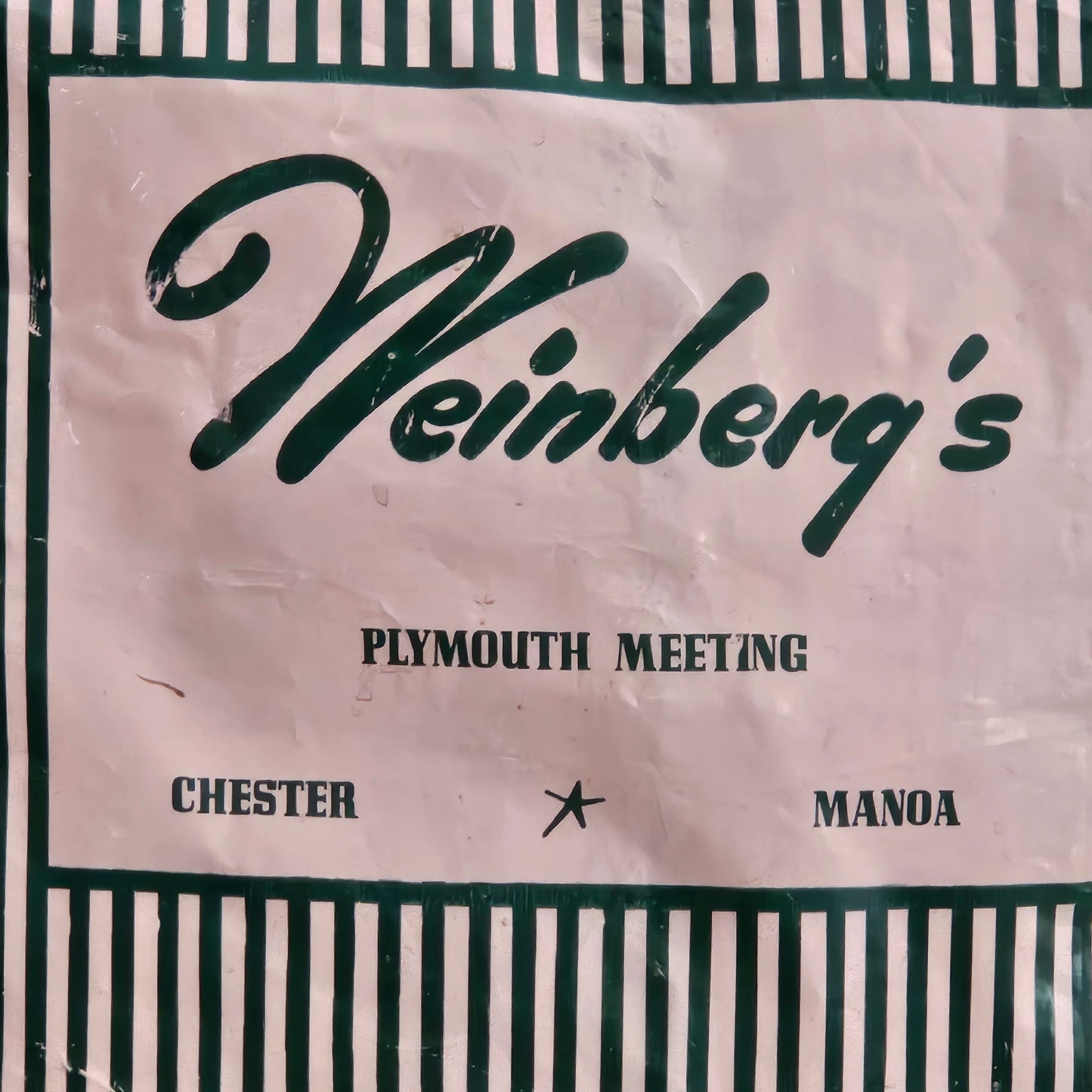 Vintage Weinberg's Shopping Bag