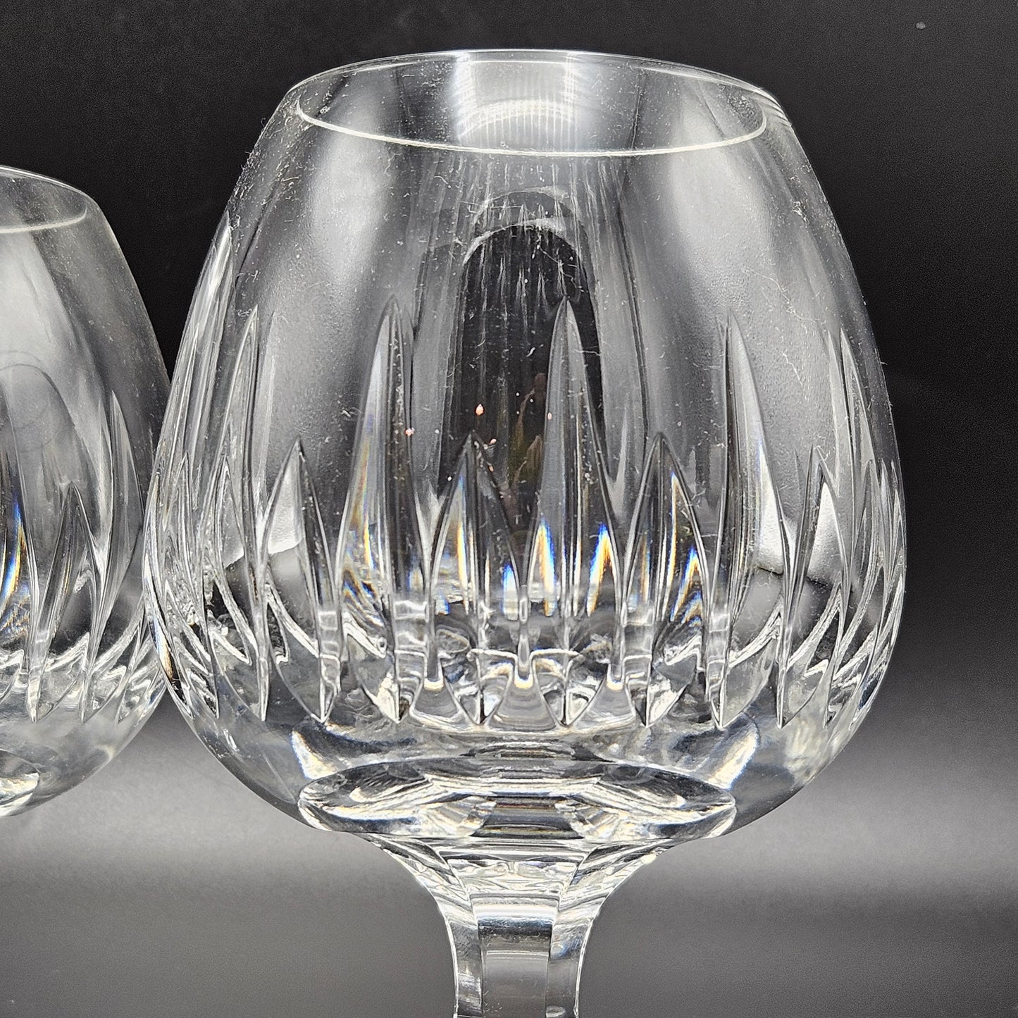Beautiful Pair of Waterford Wynnewood Brandy Glasses