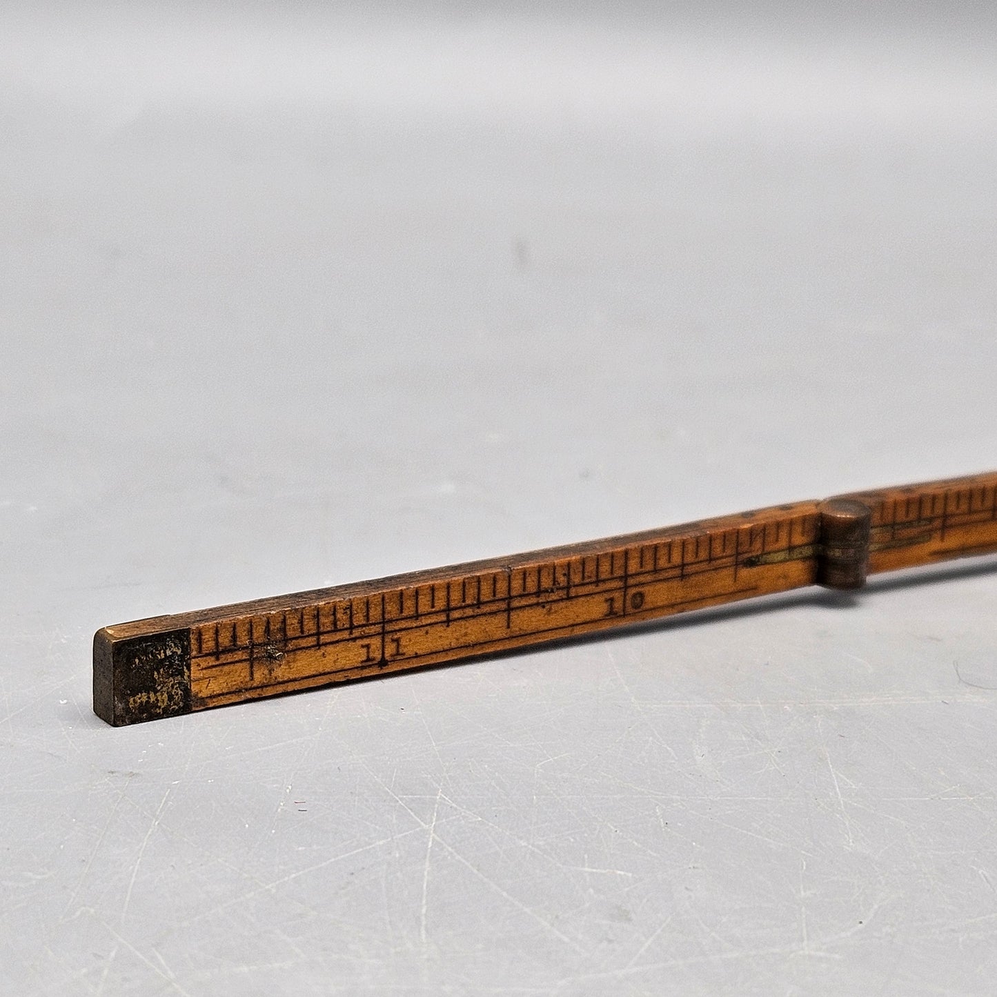 Vintage Wooden Folding Ruler