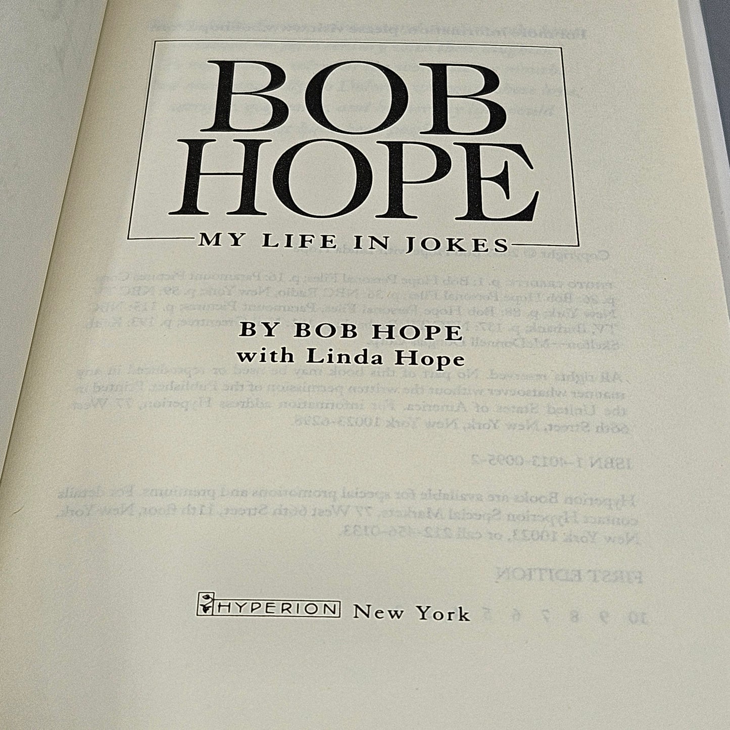 Book: Bob Hope: My Life In Jokes