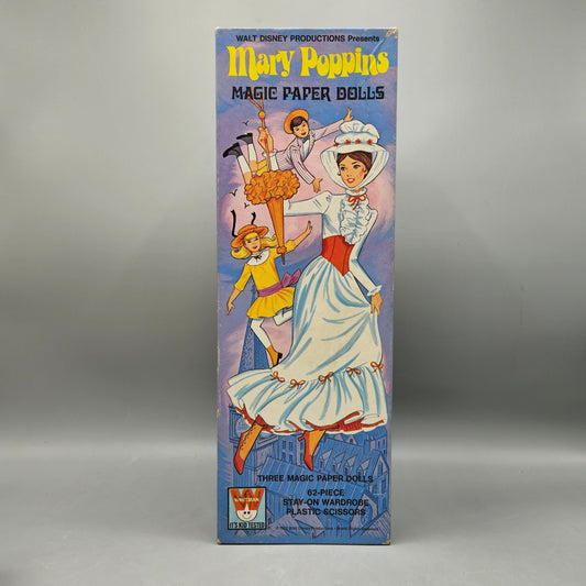Vintage 1972 Mary Poppins Paper Dolls Whitman in Box