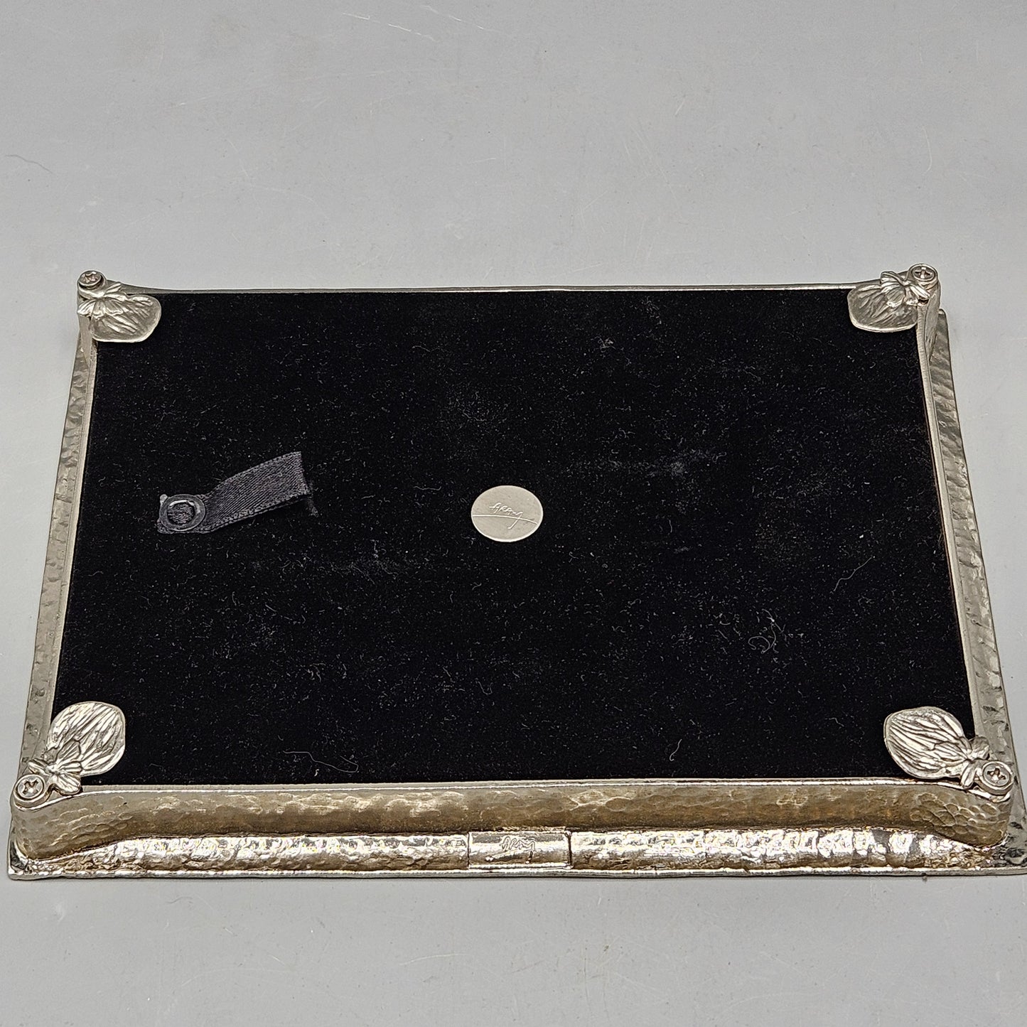 Michael Aram 5x7 Tray Style Frame Hammered Nickle Sliver