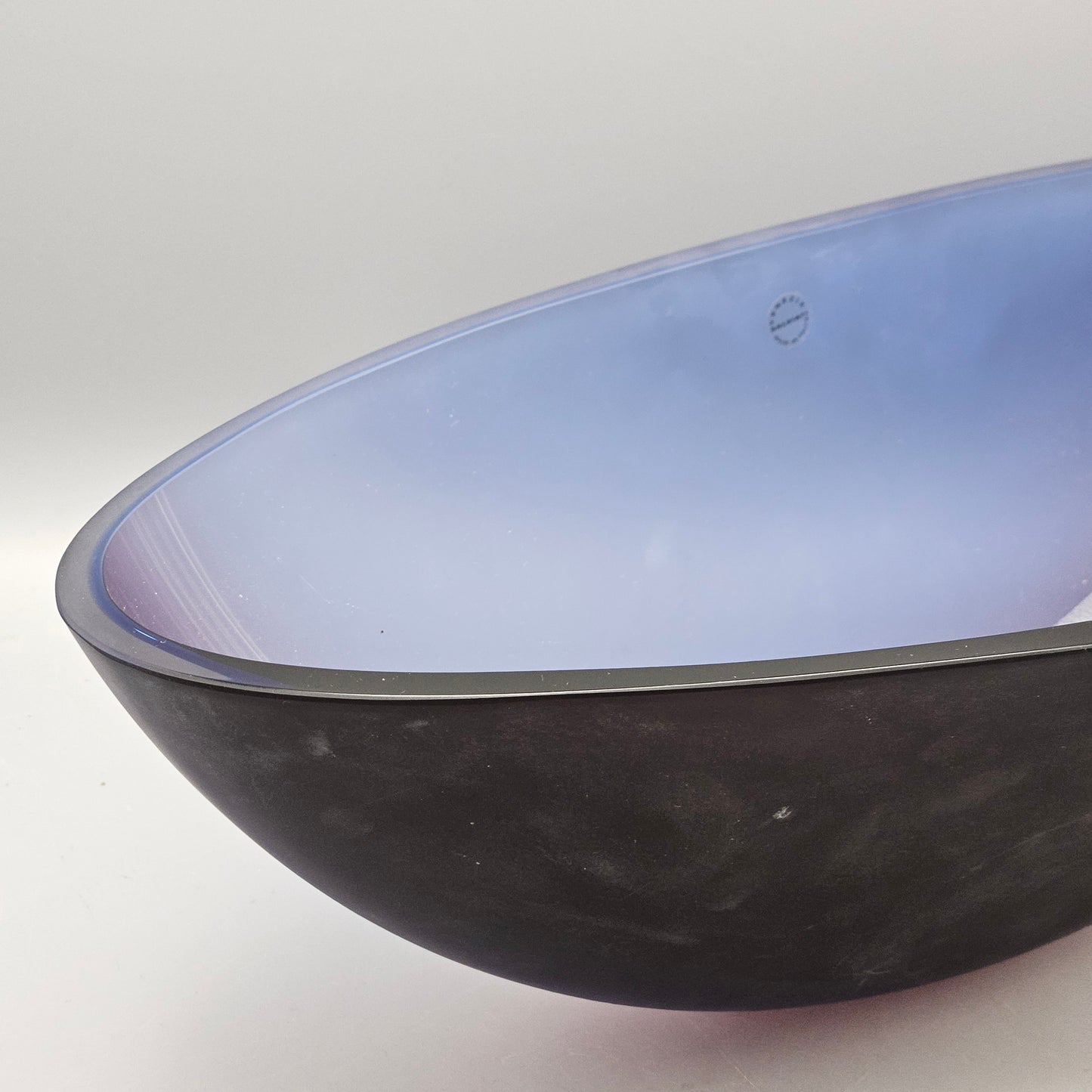 Vintage Salviati Murano Amethyst Glass Bowl Venice Model Frammenti Medio By Marco Zito