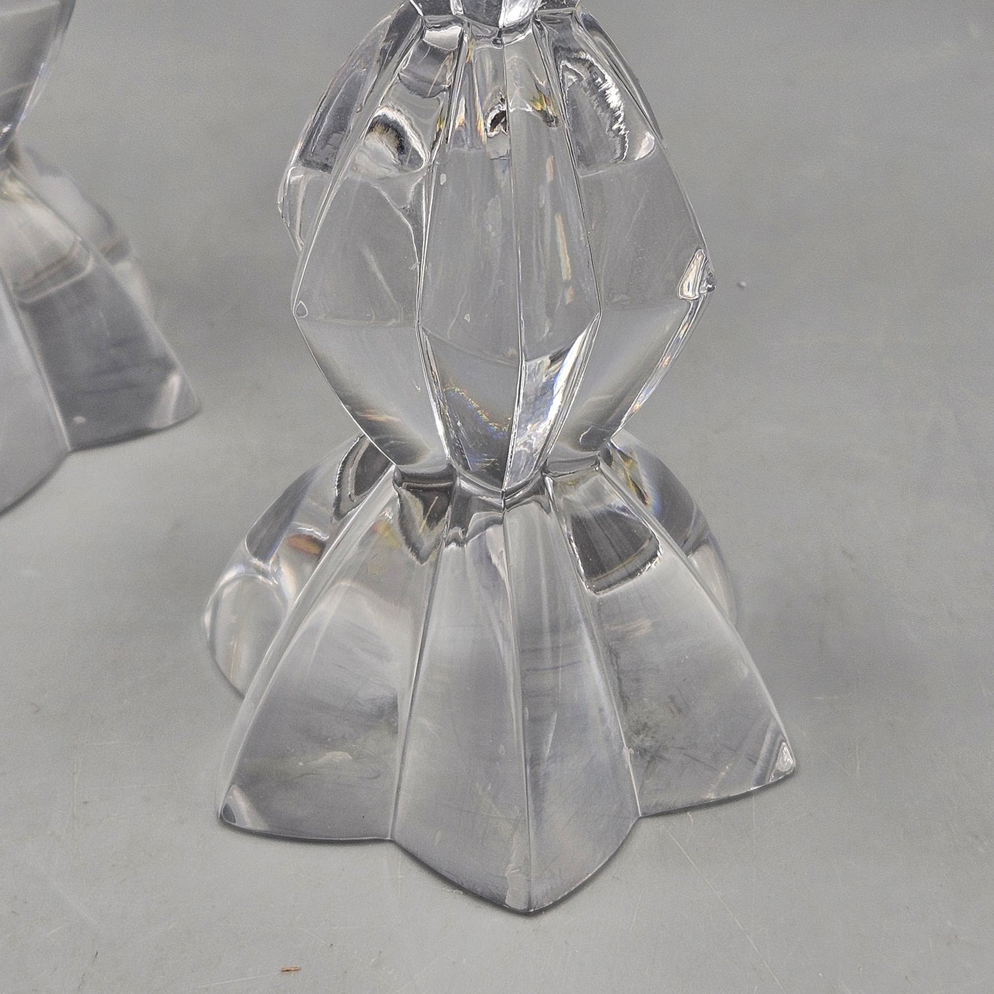 Vintage Pair of Crystal Candle Holders by Mikasa Illuminations
