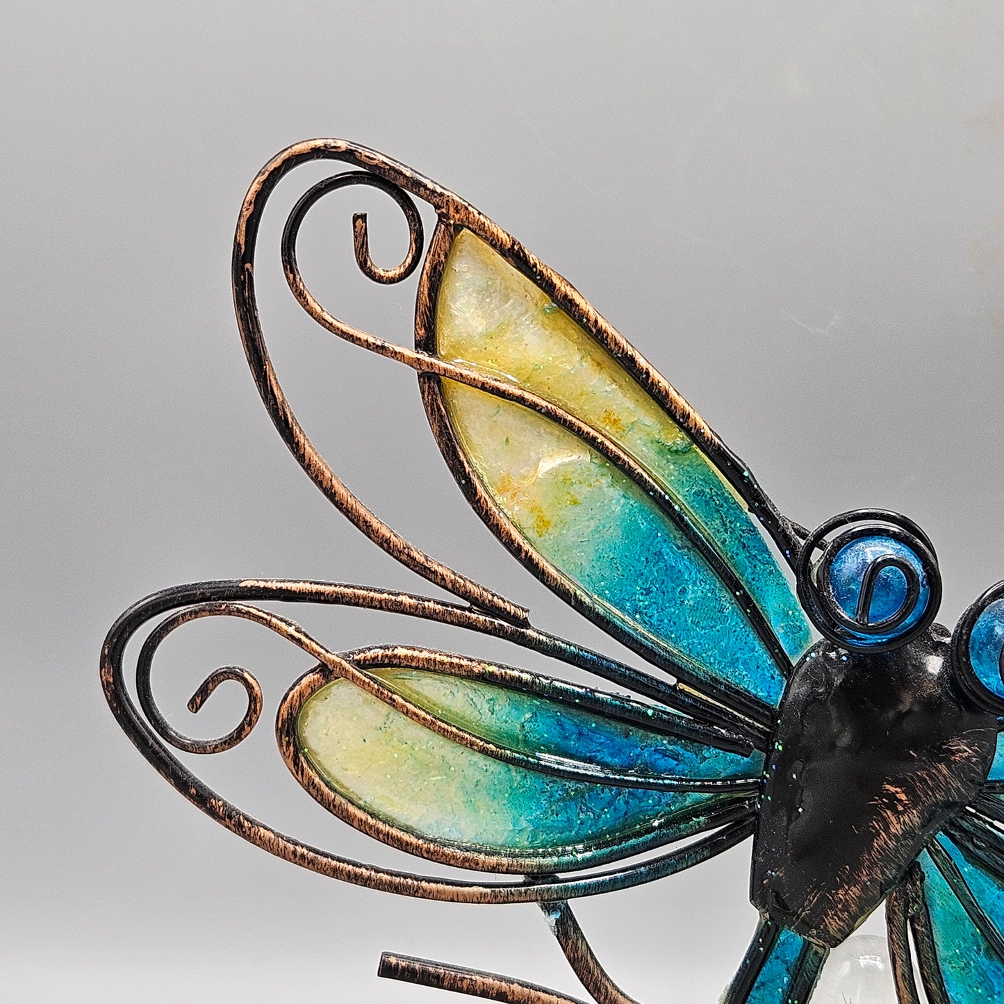 Adorable Stained Glass Dragonfly Light
