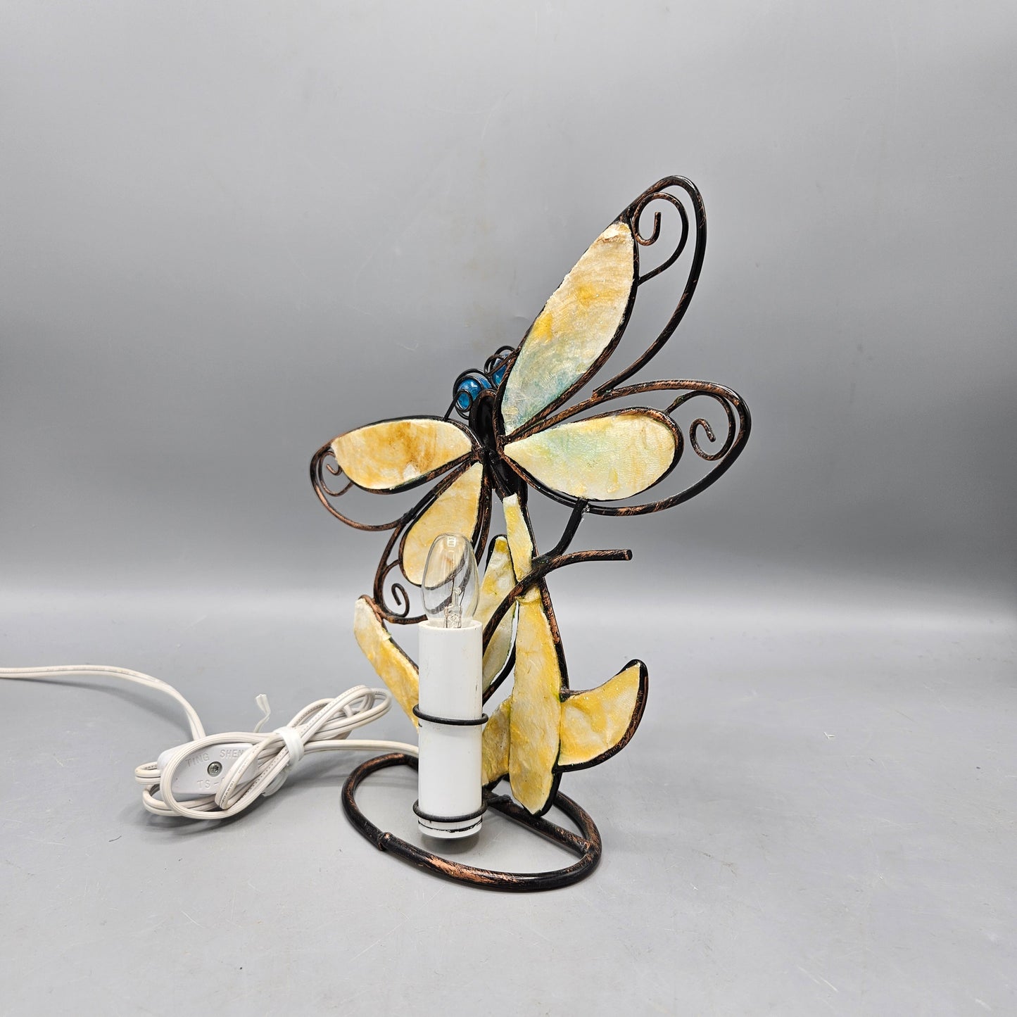Adorable Stained Glass Dragonfly Light