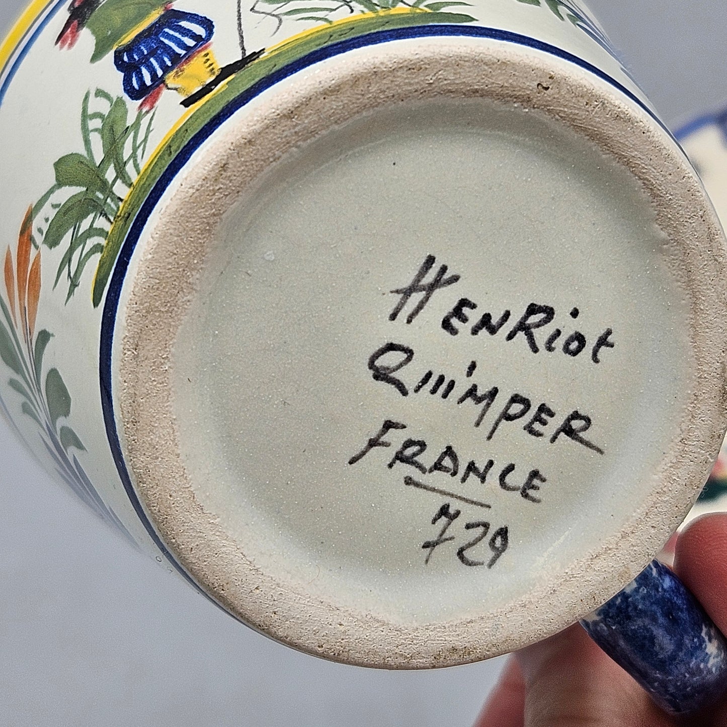 Lot of 5 Vintage Henriot Quimper Faience Pieces