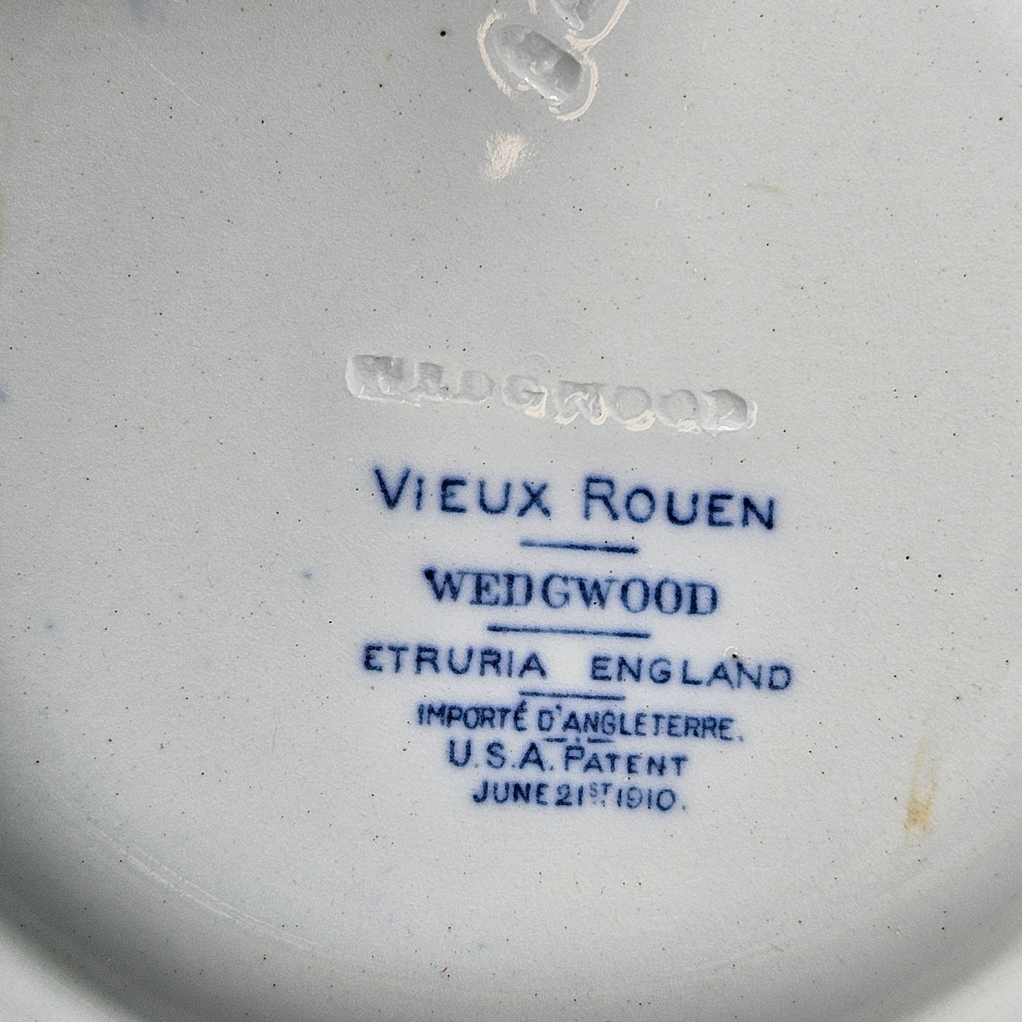 Vintage Wedgwood Etruria Vieux Rouen Dinner & Salad Plate