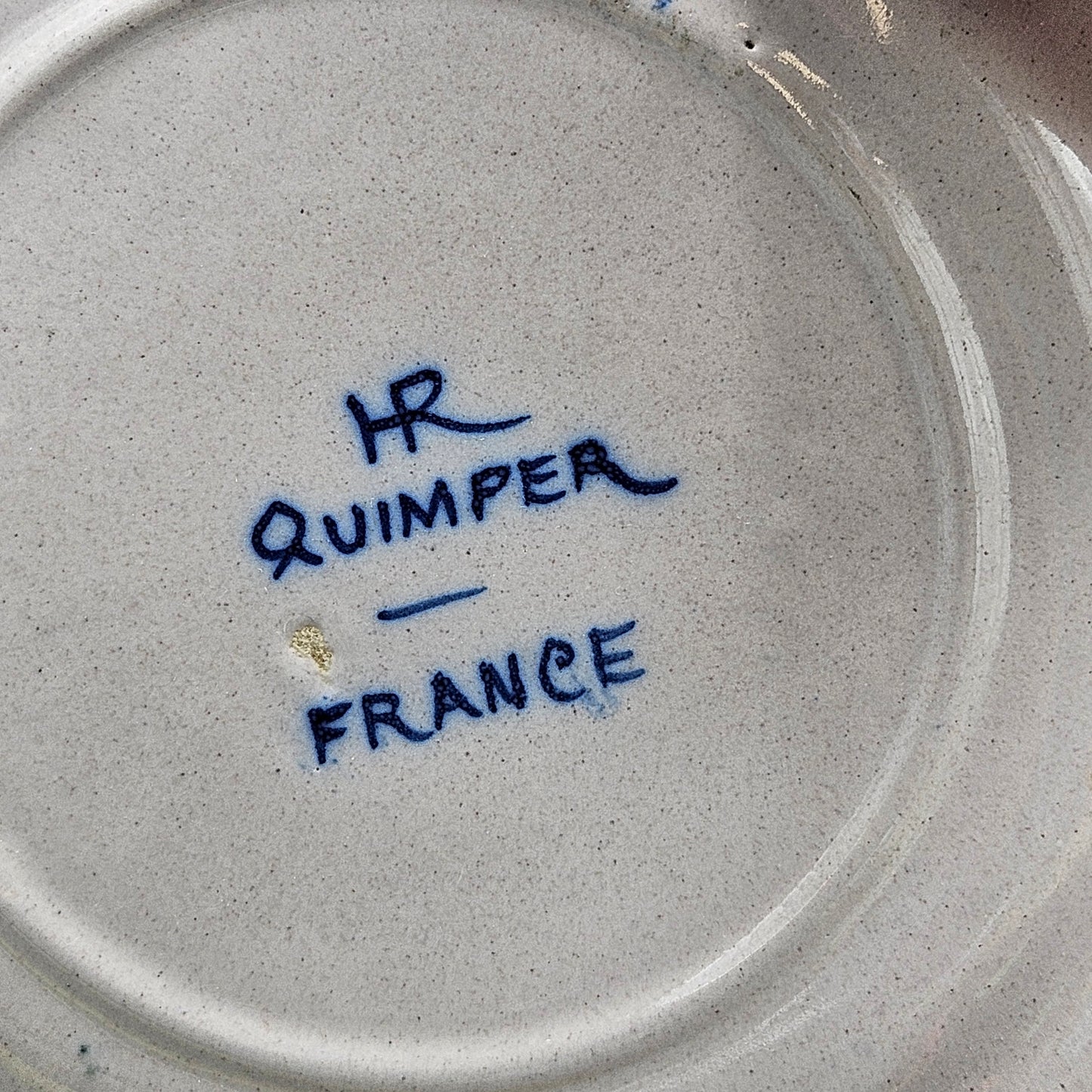 Vintage Henriot Quimper Signed Plate French Faience