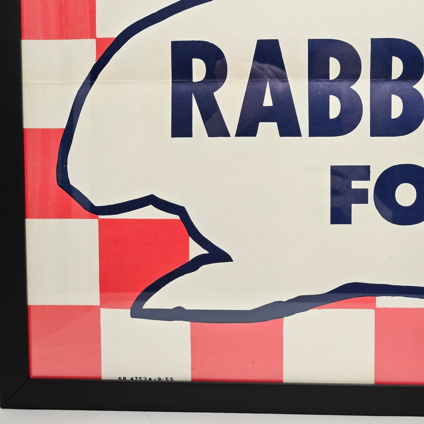 Vintage "Rabbit Fryers For Sale" Framed Poster