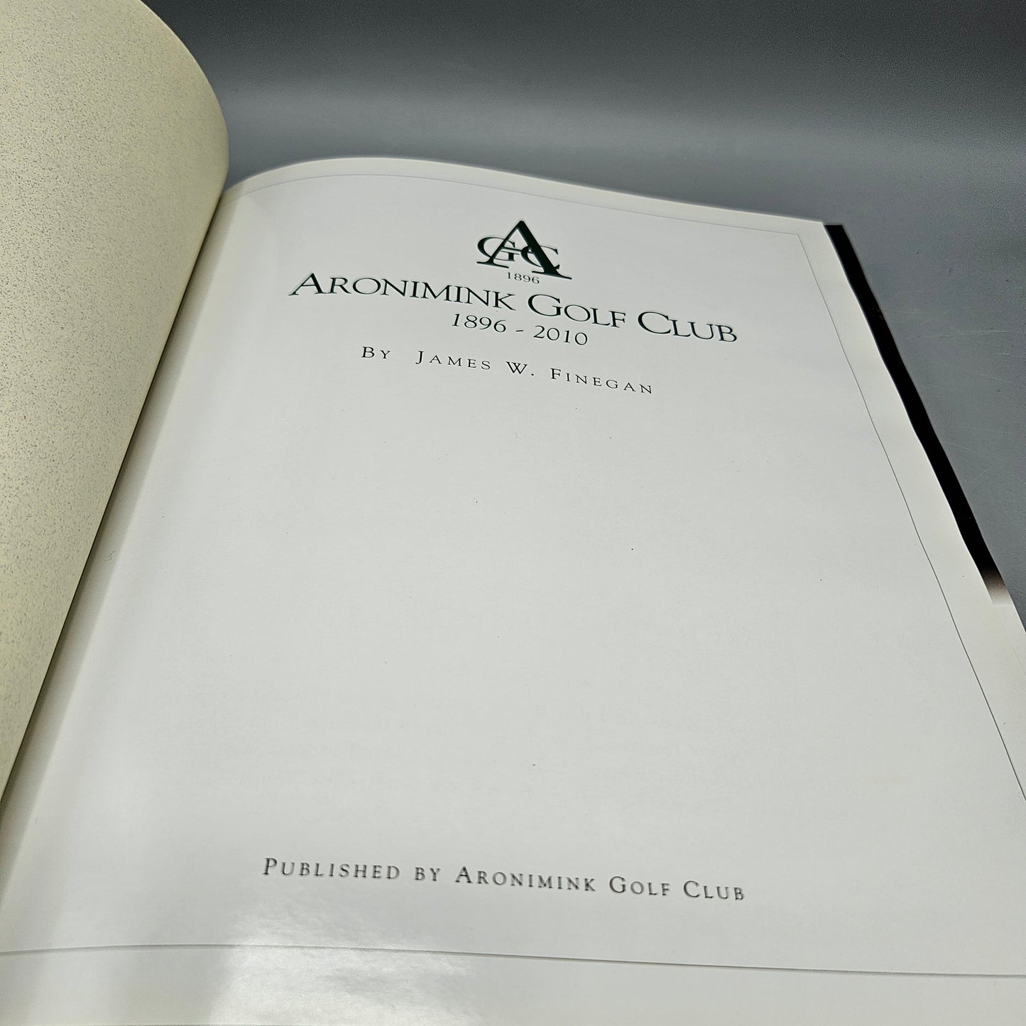 Book: Aronimink Golf Club 1896-2010 by James W. Finegan